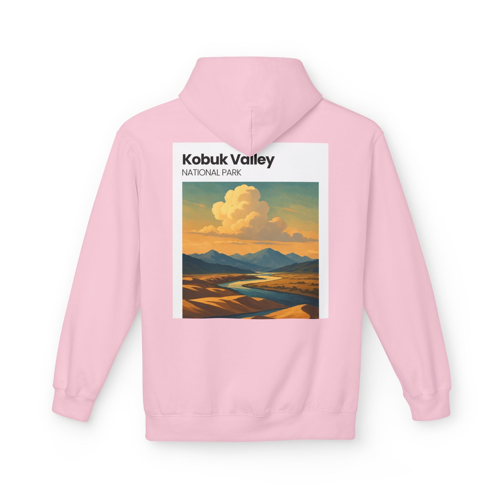 Kobuk Valley National Park landscape Hoodie | Vintage travel poster style