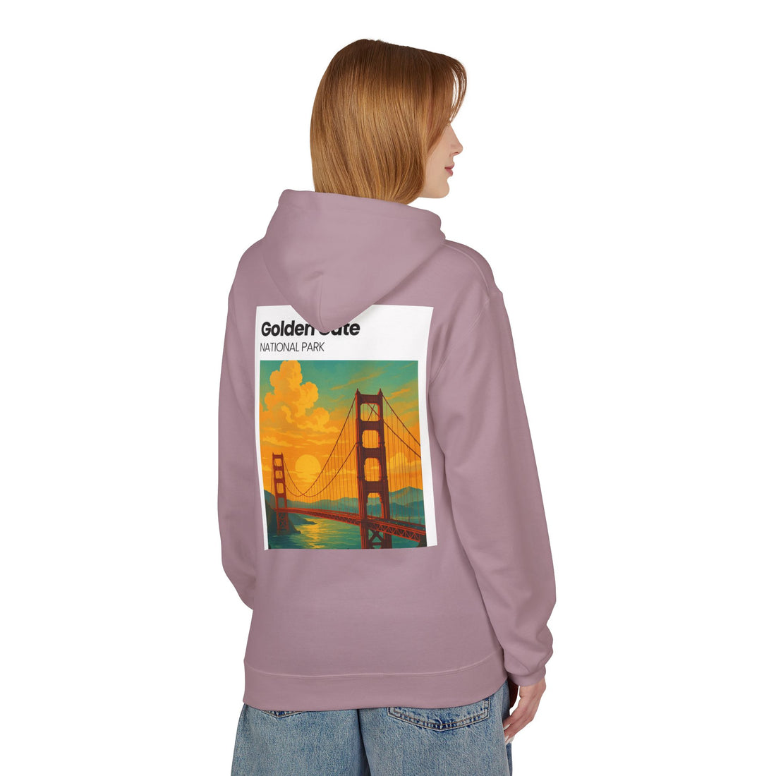 Golden Gate National Park illustration Hoodie | Golden Gate Bridge travel sweatshirt