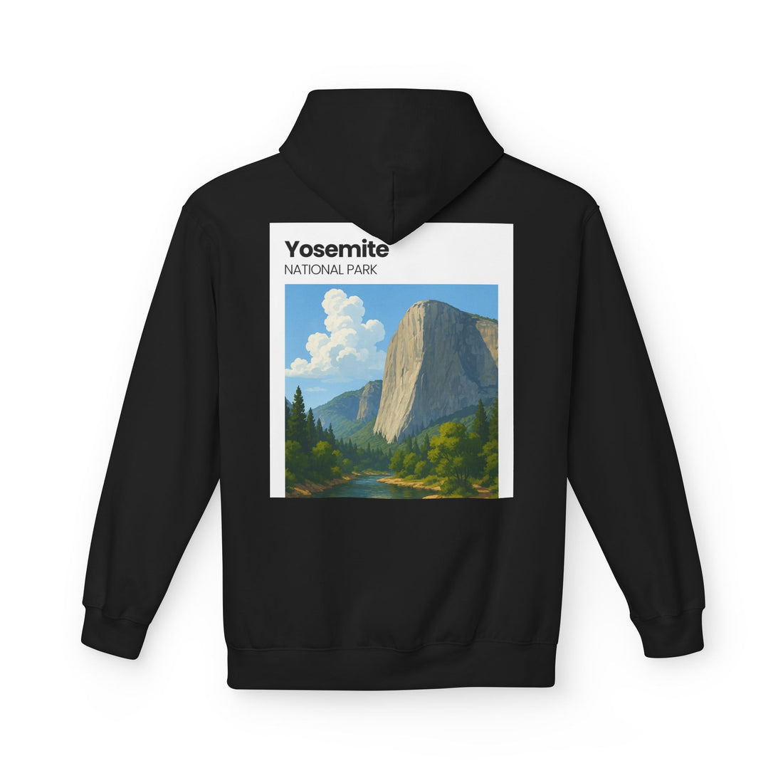 Yosemite National Park Half Dome Illustration Hoodie | National Park Travel Sweatshirt