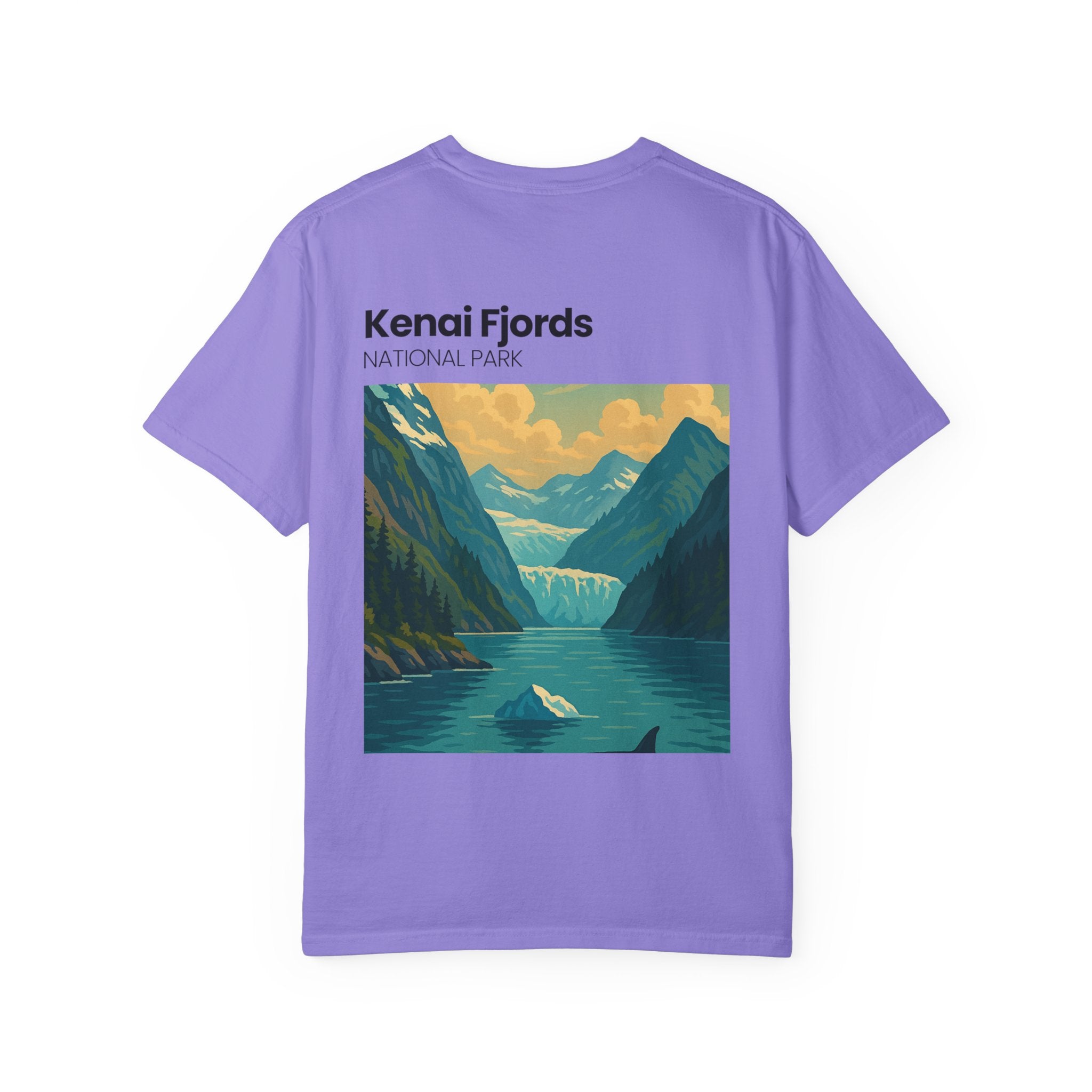 Kenai Fjords National Park Graphic T-shirt | Alaska Glacier Illustration