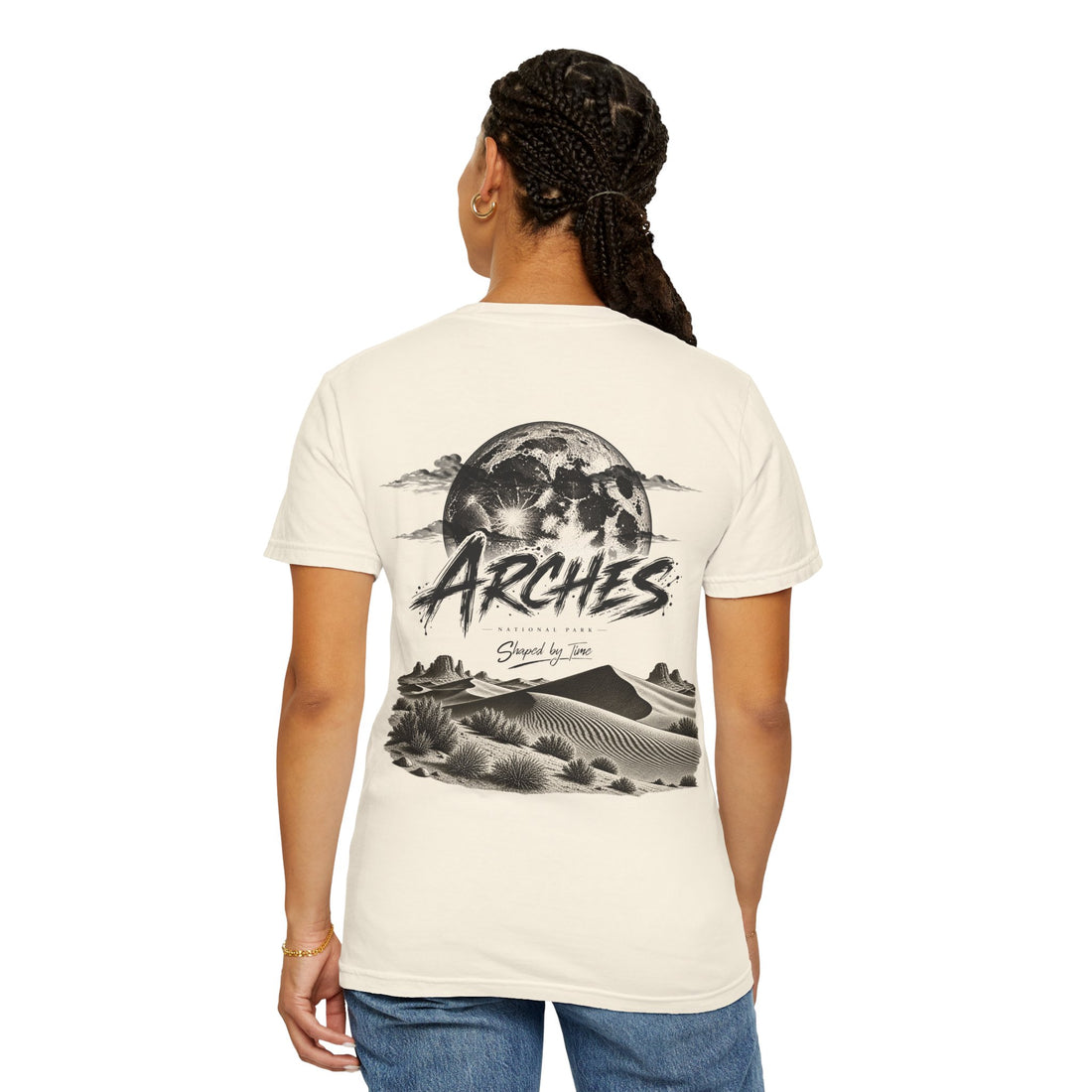 Arches National Park Desert Moon Graphic T-Shirt