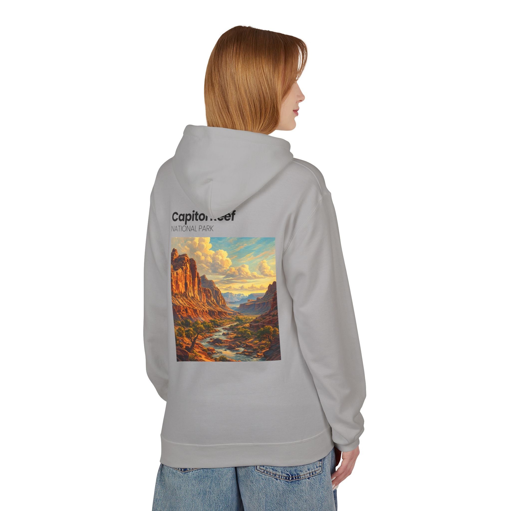 Capitol Reef National Park landscape Hoodie | Utah canyon scenic pullover