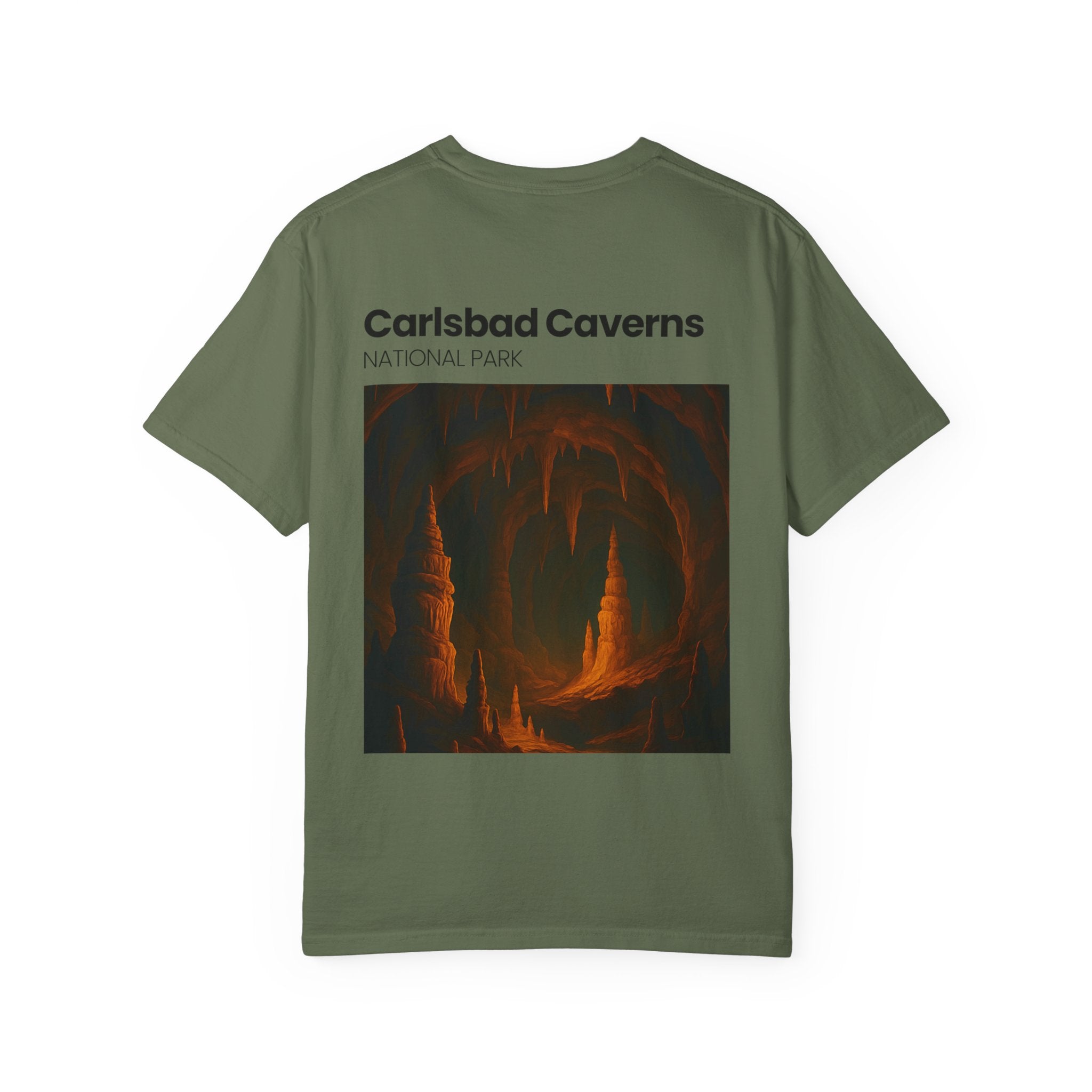 Carlsbad Caverns National Park Cave Art T-Shirt | Stalactite Stalagmite Print