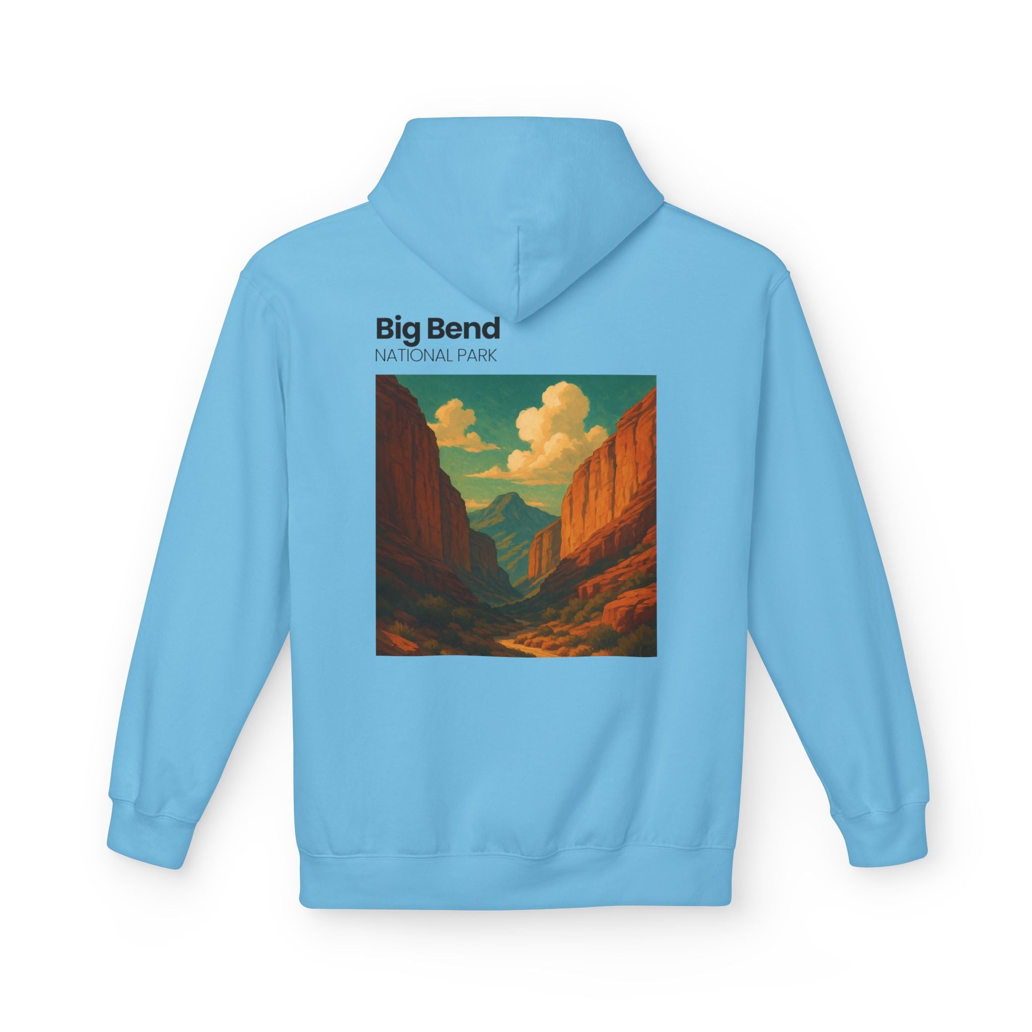 Big Bend National Park Hoodie | Vintage Canyon Landscape Print