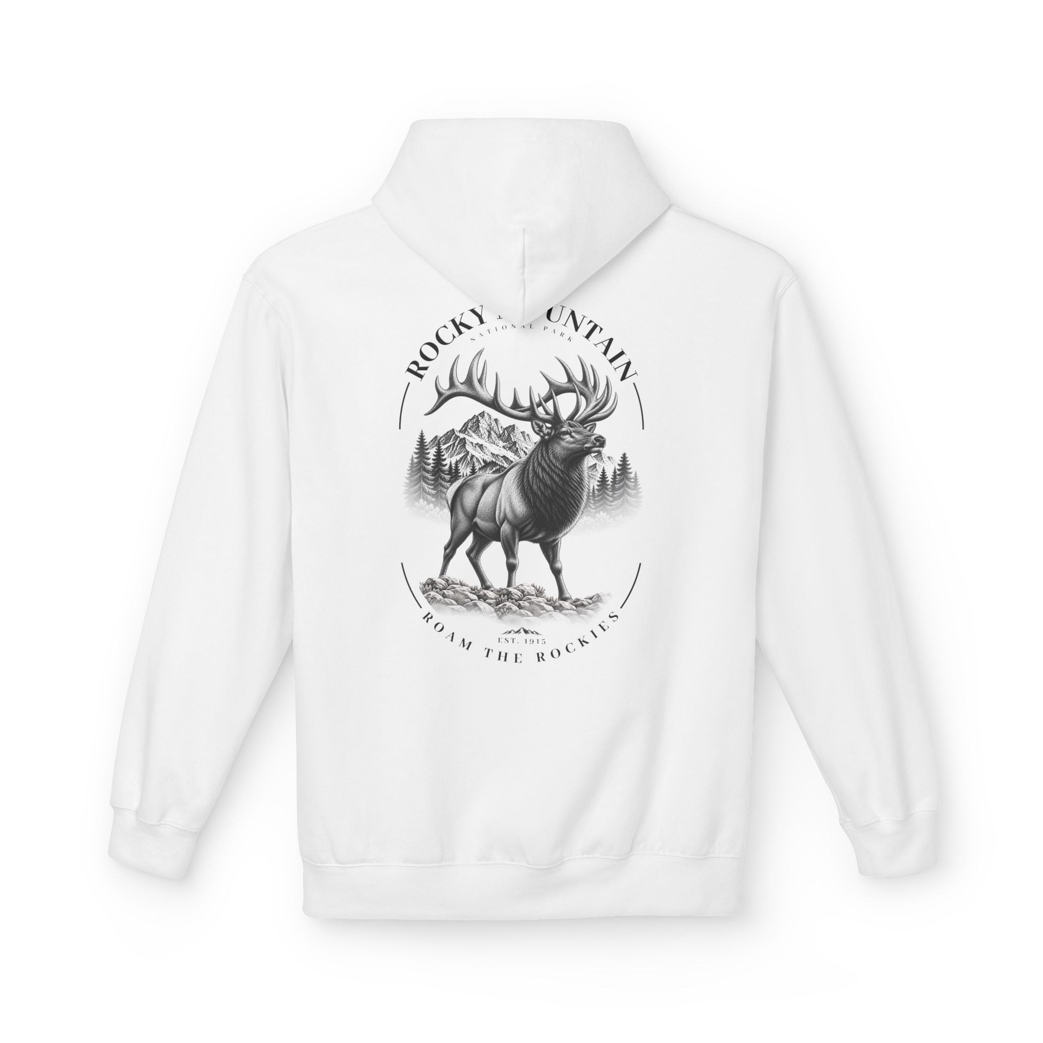 Rocky Mountain National Park Elk Graphic Hoodie