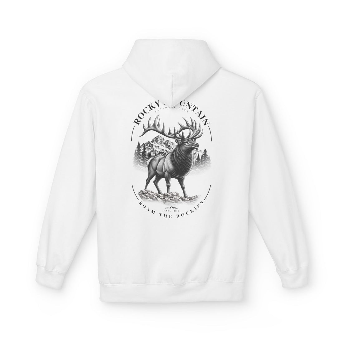 Rocky Mountain National Park Elk Graphic Hoodie
