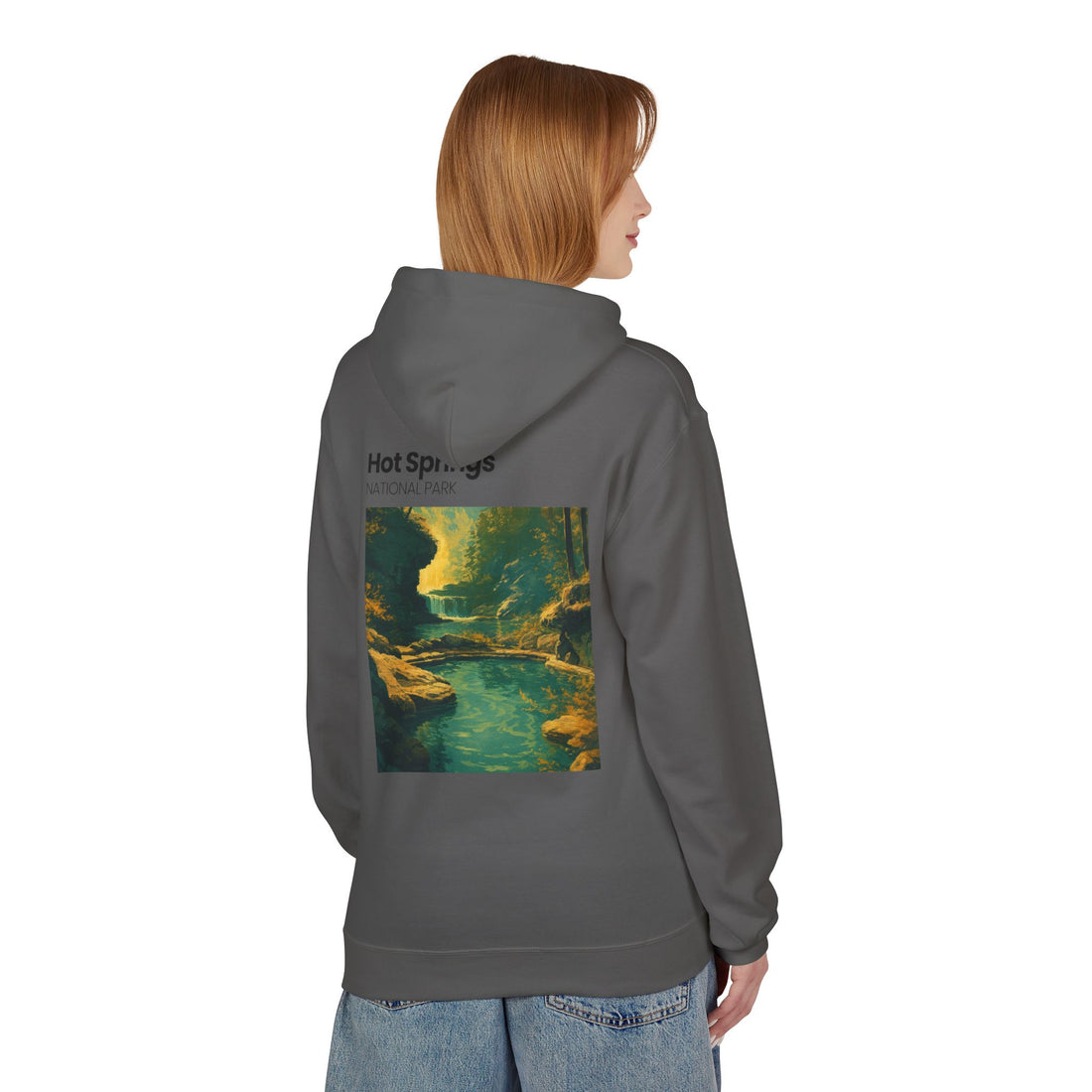 Hot Springs National Park Hoodie | Scenic Thermal Pool Illustration