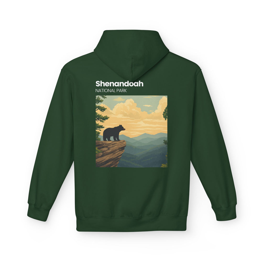 Shenandoah National Park Bear Hoodie | Vintage Travel Poster style