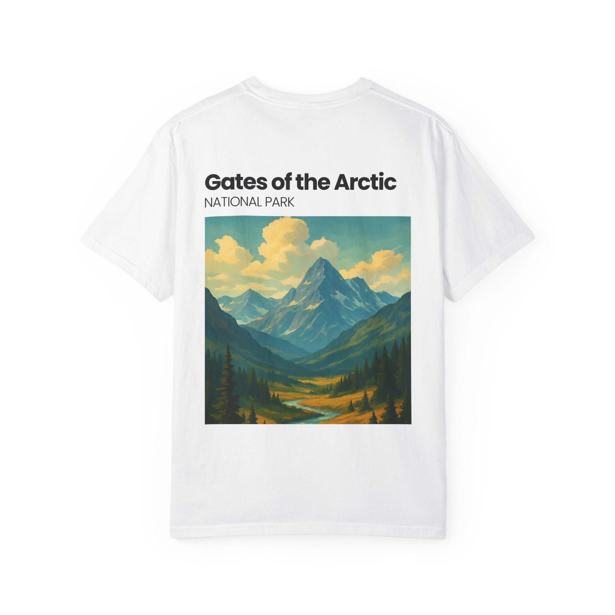 Gates of the Arctic Mountain Landscape T-shirt | National Park Poster Artwork