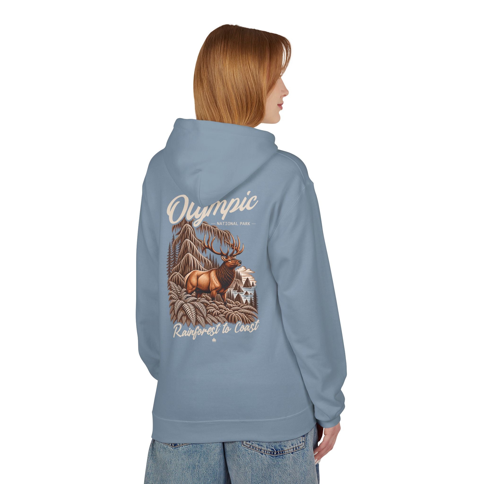 Olympic National Park Roosevelt Elk Graphic Hoodie
