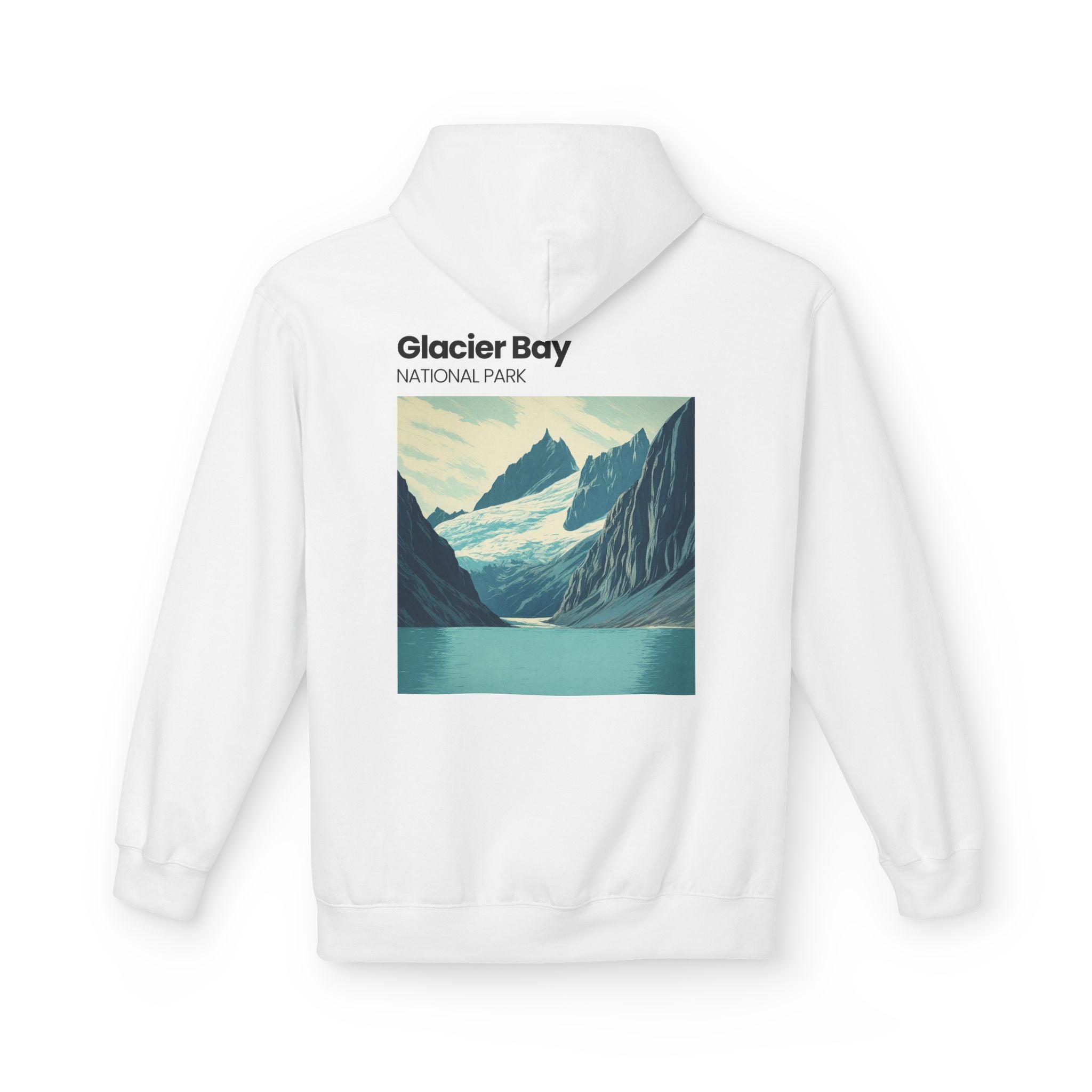 Vintage Wave Surf Patch Hoodie | Small Chest Graphic, Coastal Vibes