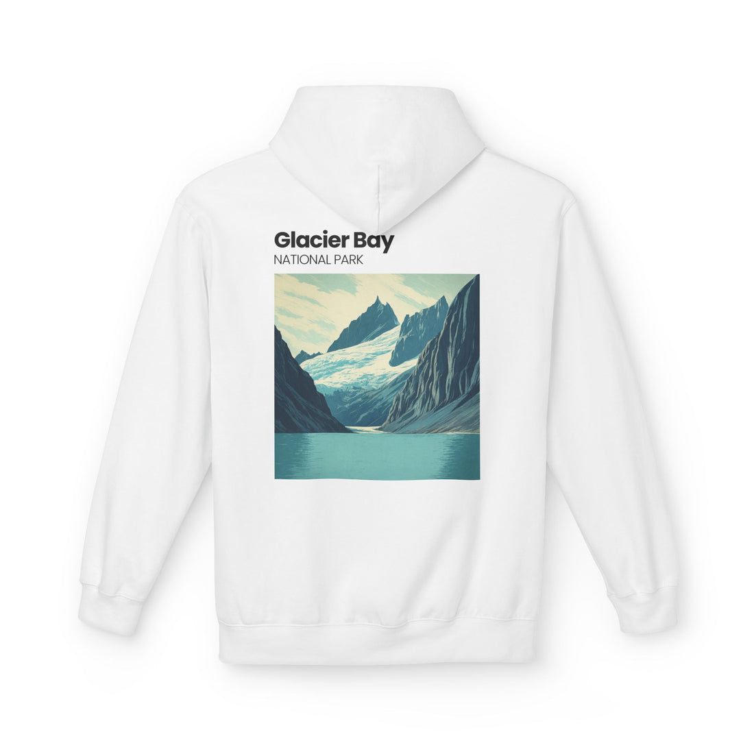 Vintage Wave Surf Patch Hoodie | Small Chest Graphic, Coastal Vibes