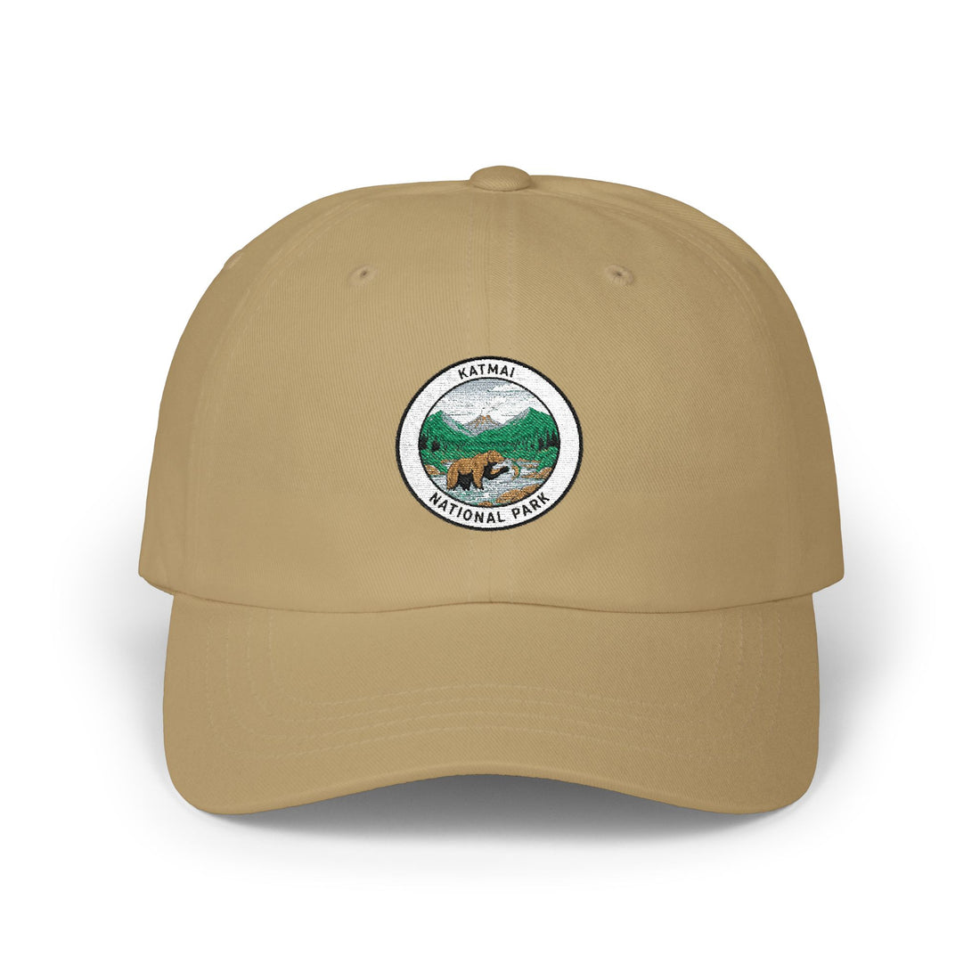 Katmai Mountain National Park patch Dad Cap | vintage hiking outdoors logo