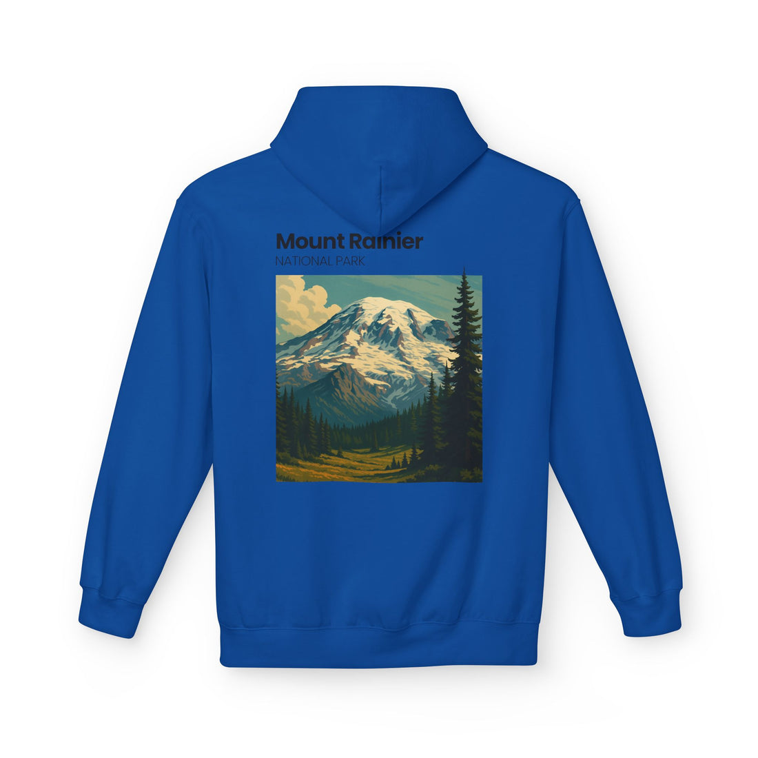 Mount Rainier National Park Hoodie | Vintage Landscape Mountain Design