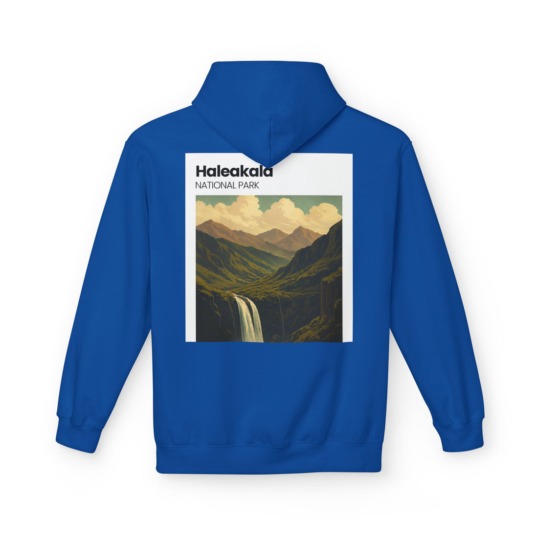 Haleakala National Park Landscape Hoodie | Vintage Mountain Waterfall