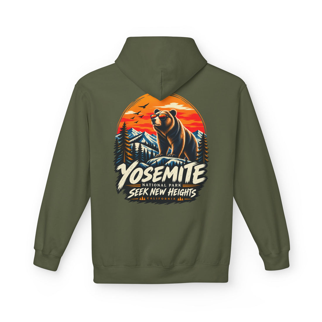 Yosemite National Park Black Bear – Seek New Heights Hoodie