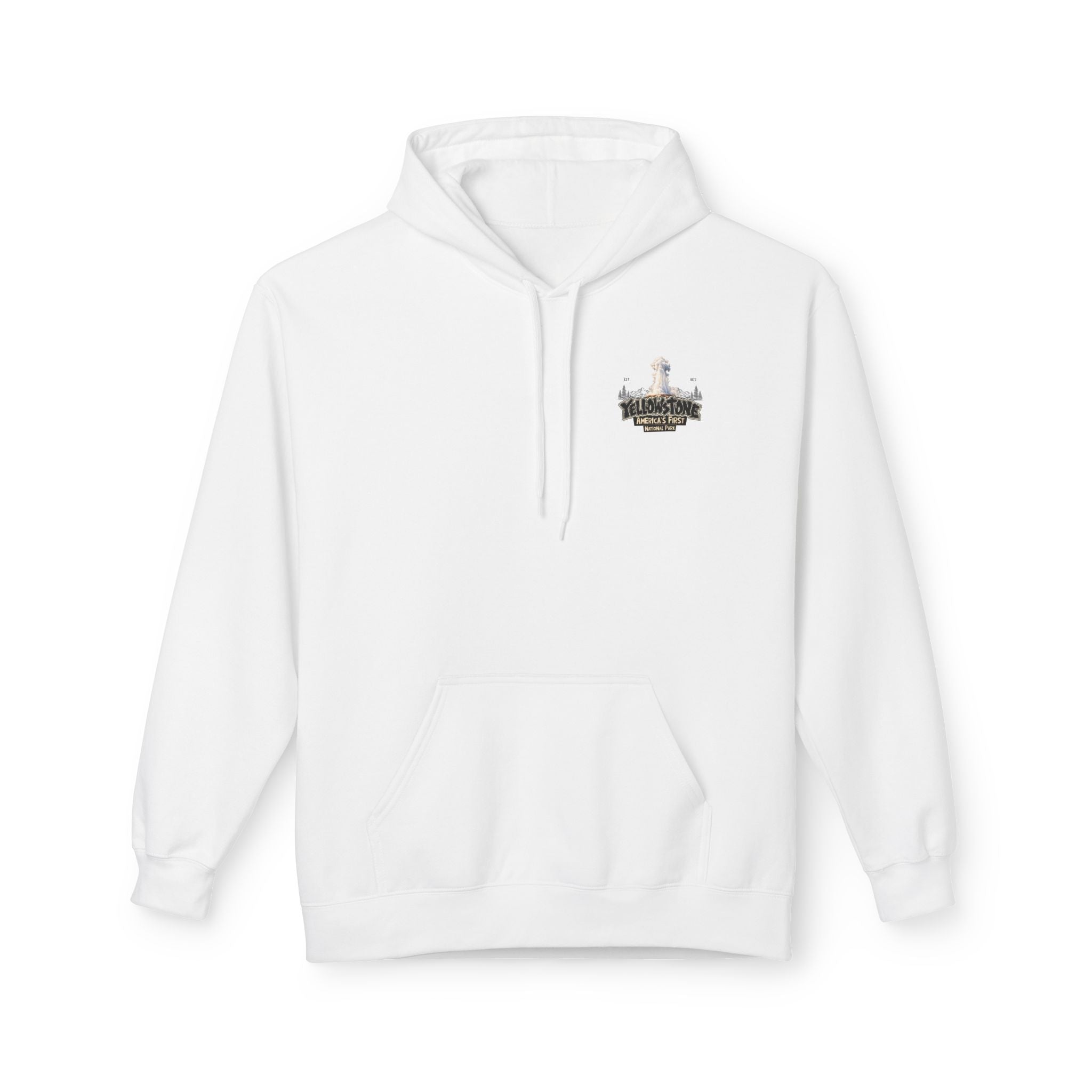 Yellowstone Old Faithful – Where the Wild Still Roams Hoodie Model3