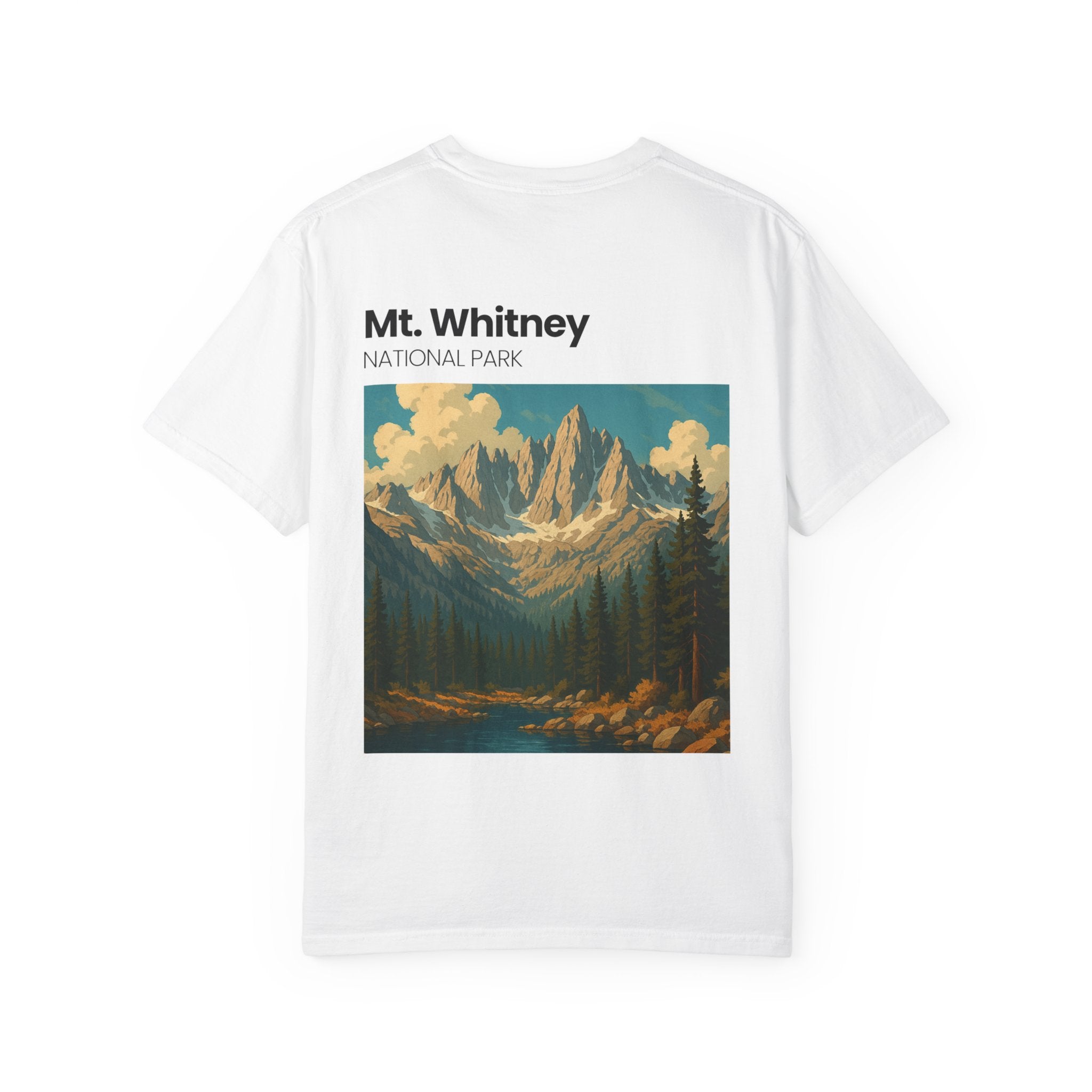 Mt. Whitney National Park mountain landscape T-Shirt | vintage nature poster