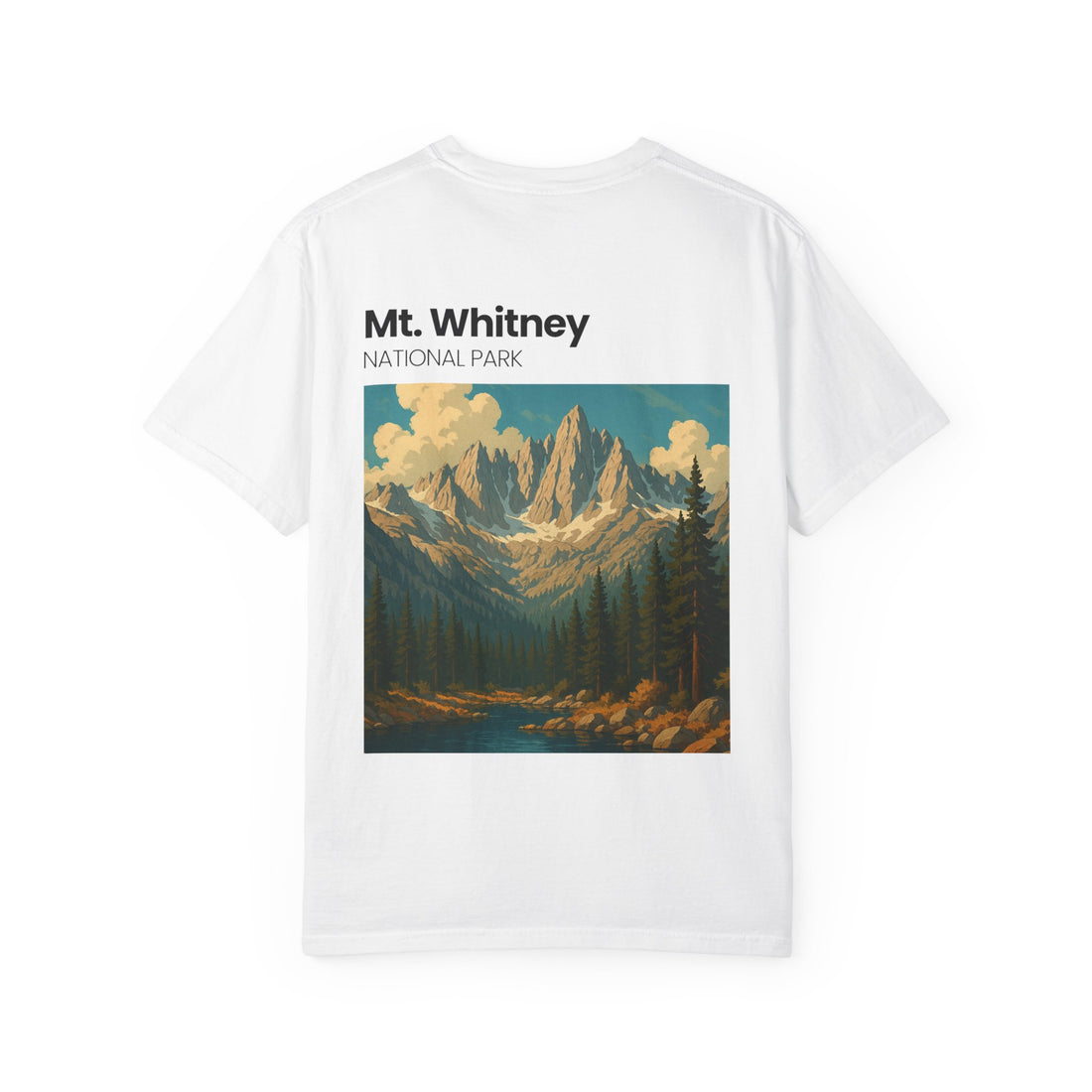 Mt. Whitney National Park mountain landscape T-Shirt | vintage nature poster