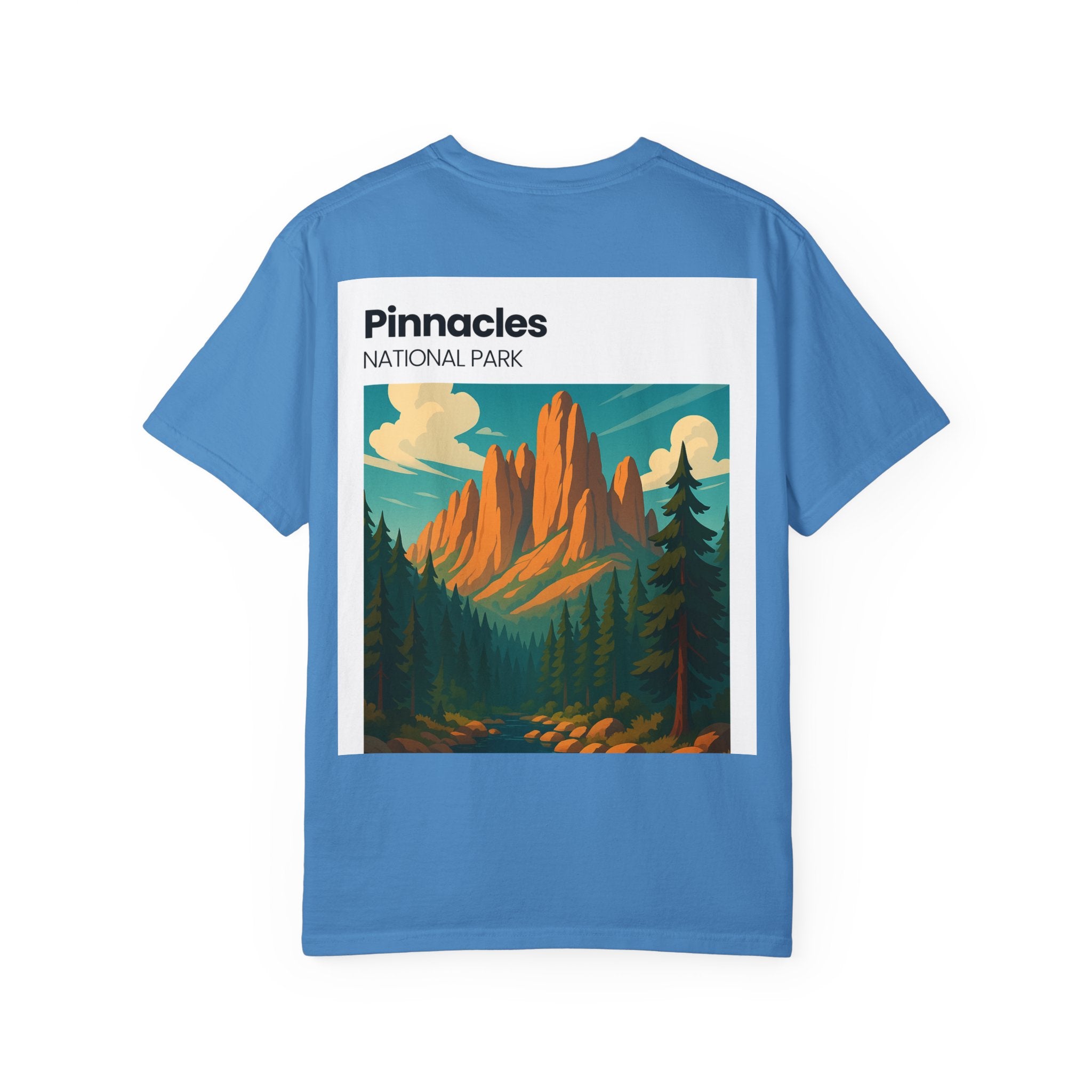 Pinnacles National Park landscape T-Shirt | retro nature poster design