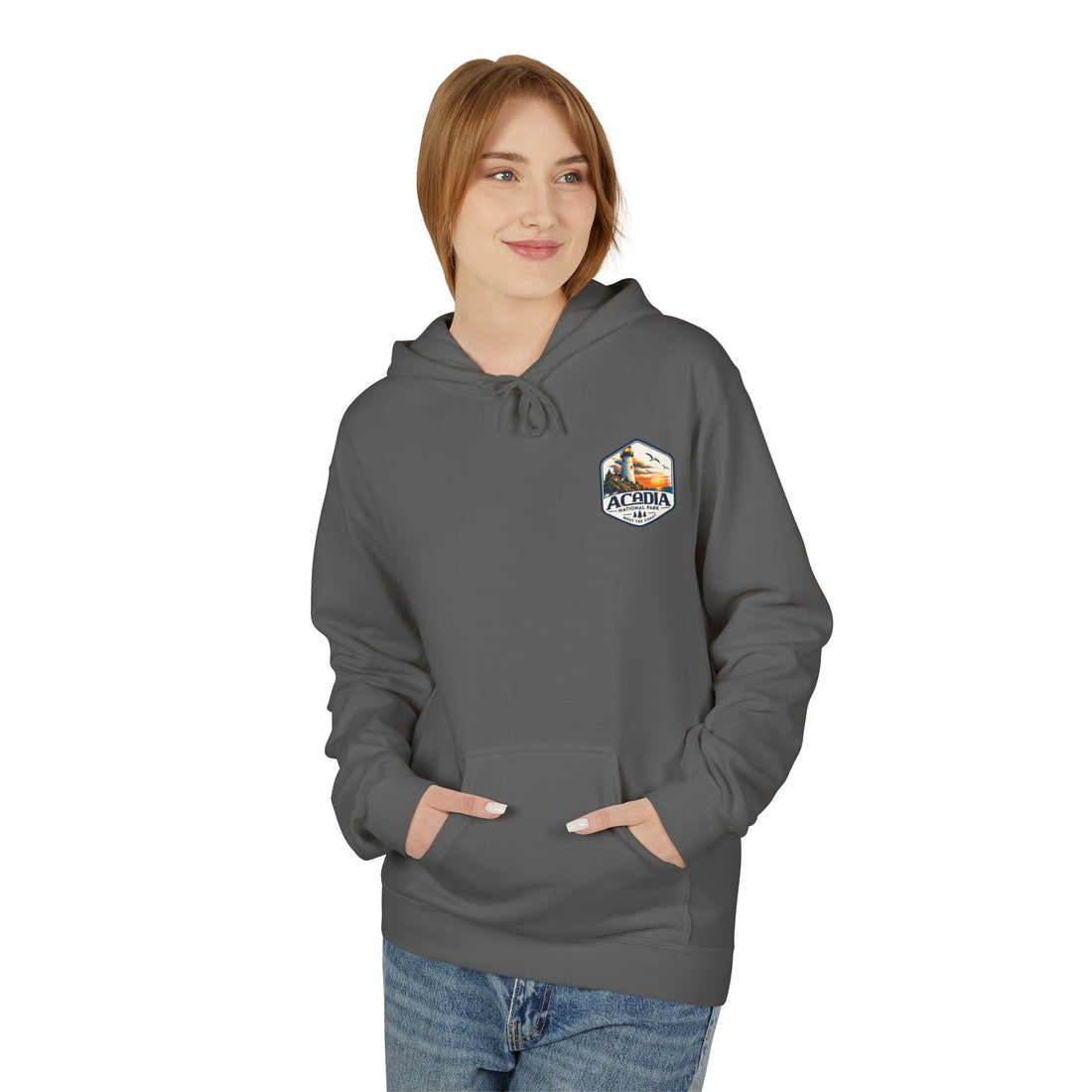 Acadia National Park Lighthouse Graphic Hoodie