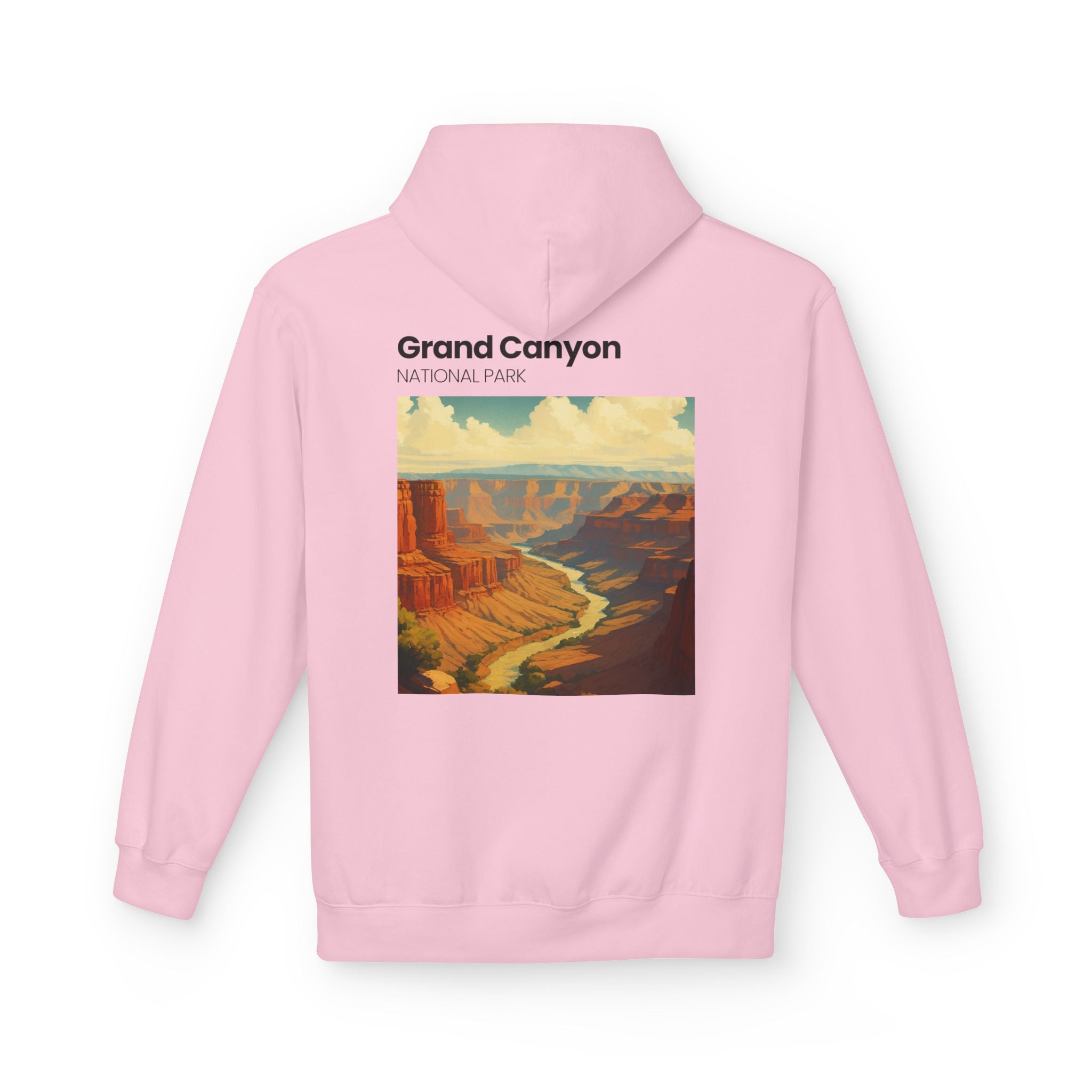 Grand Canyon Vintage Poster Hoodie | National Park Canyon Art
