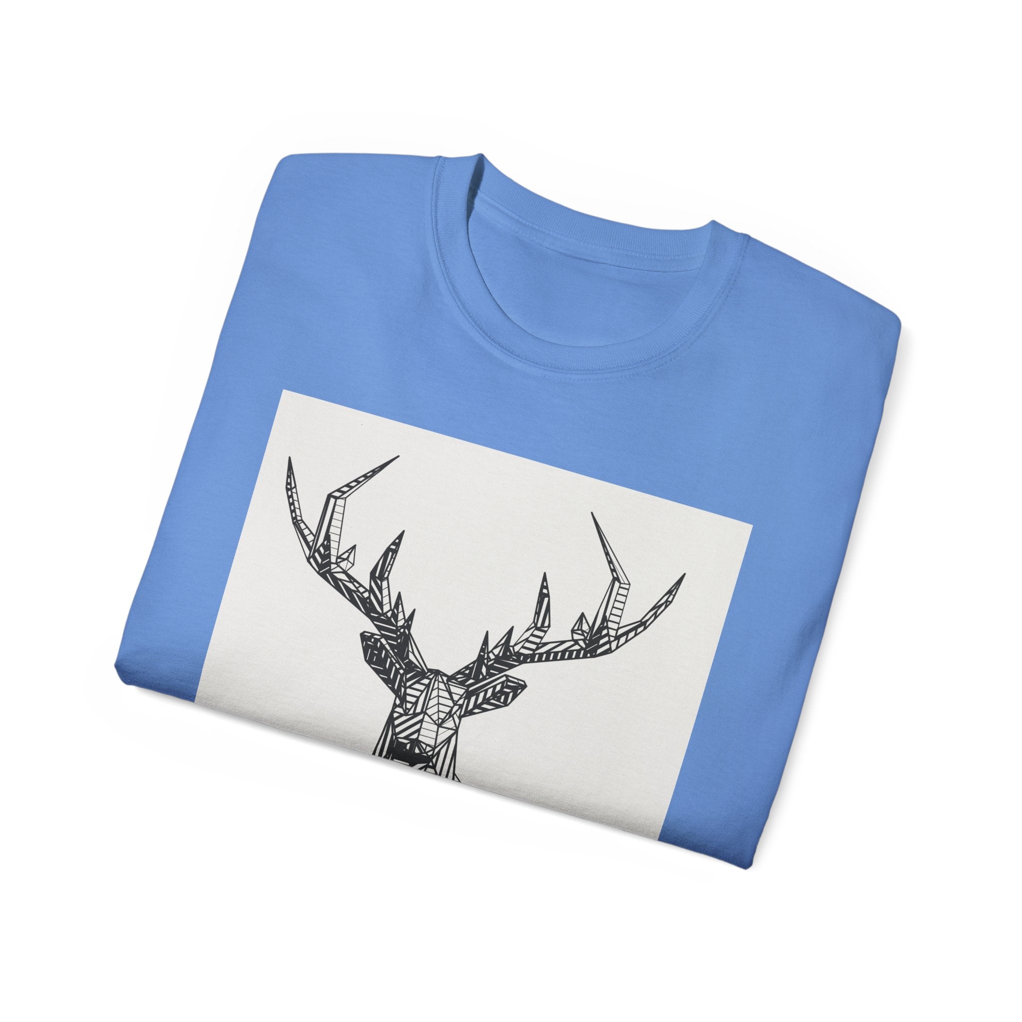 Geometric Deer Graphic Tee - Unisex Ultra Cotton T-Shirt