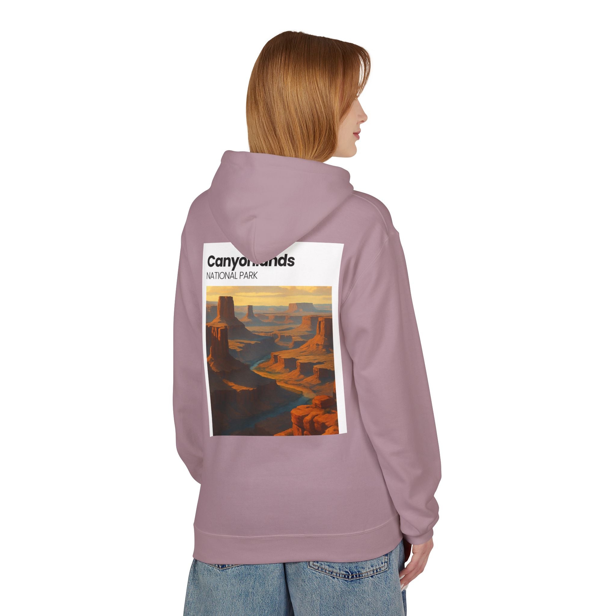 Canyonlands National Park landscape Hoodie | Retro desert canyon art