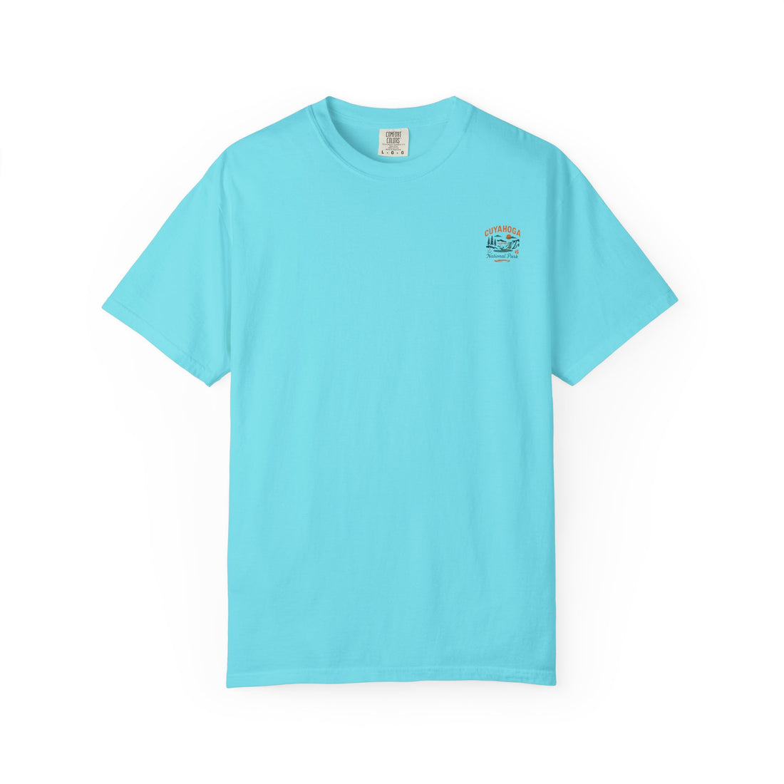Cuyahoga Valley Waterfall Illustration T-Shirt | National Park Landscape