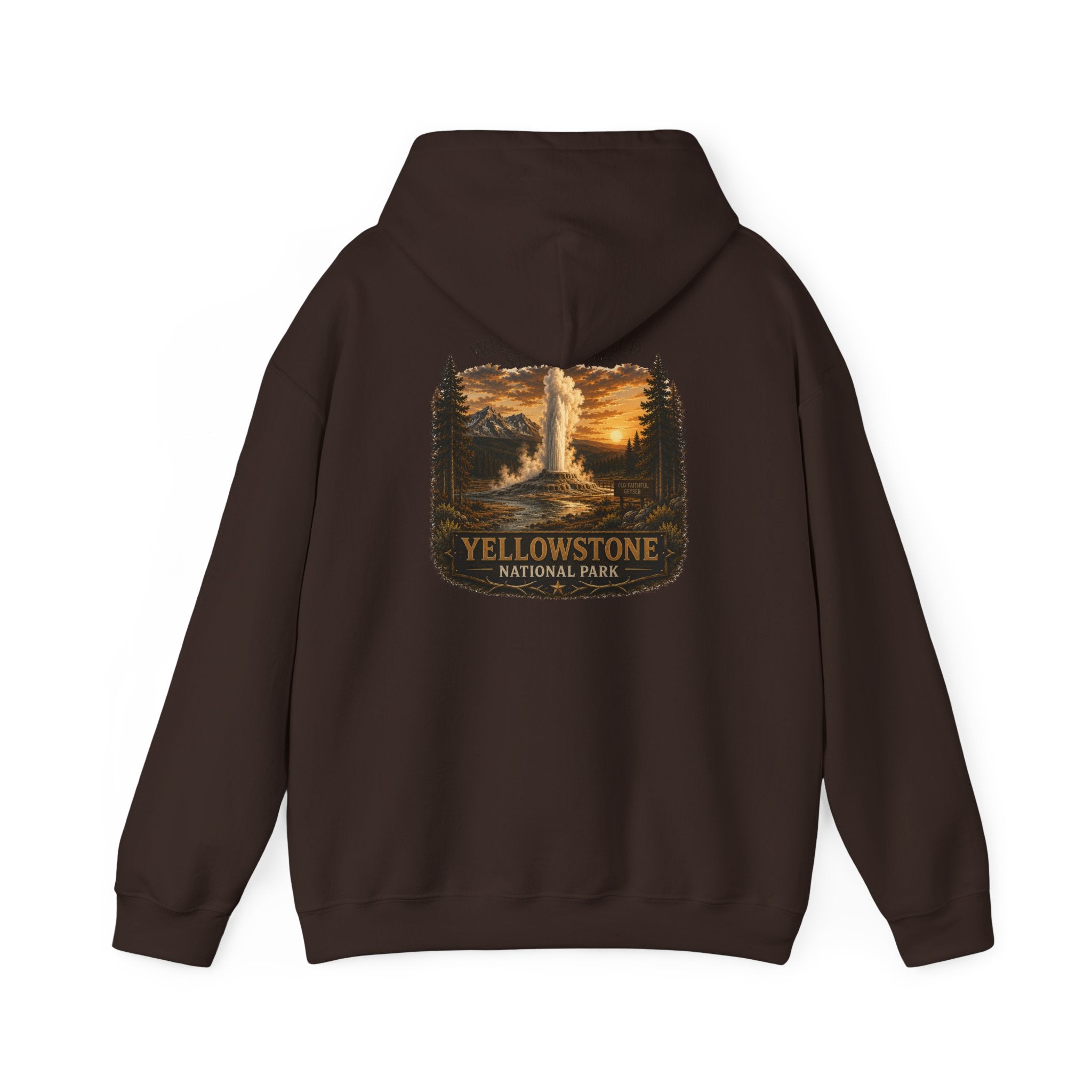 Yellowstone Old Faithful Hoodie – Where the Wild Still Roams