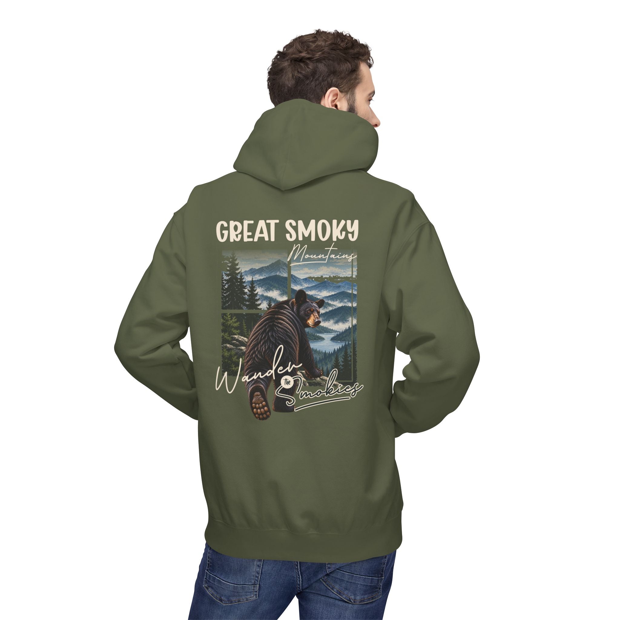 Great Smoky Mountains Black Bear Graphic  hoodie