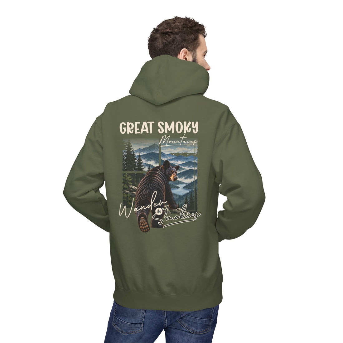 Great Smoky Mountains Black Bear Graphic  hoodie
