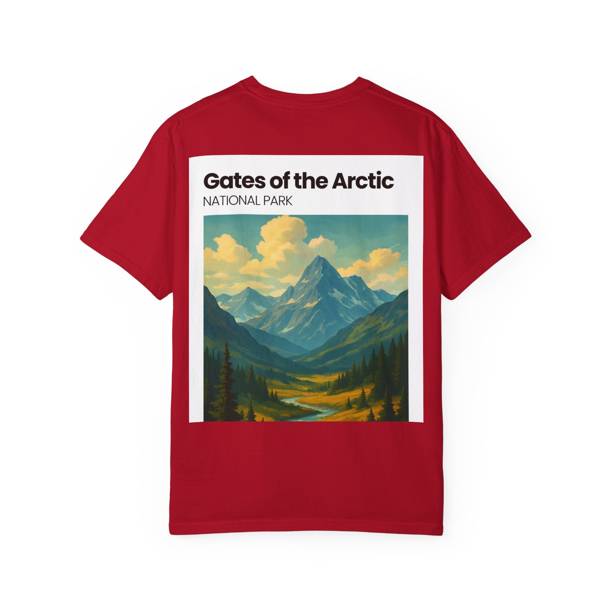 Gates of the Arctic Mountain Landscape T-shirt | National Park Poster Artwork