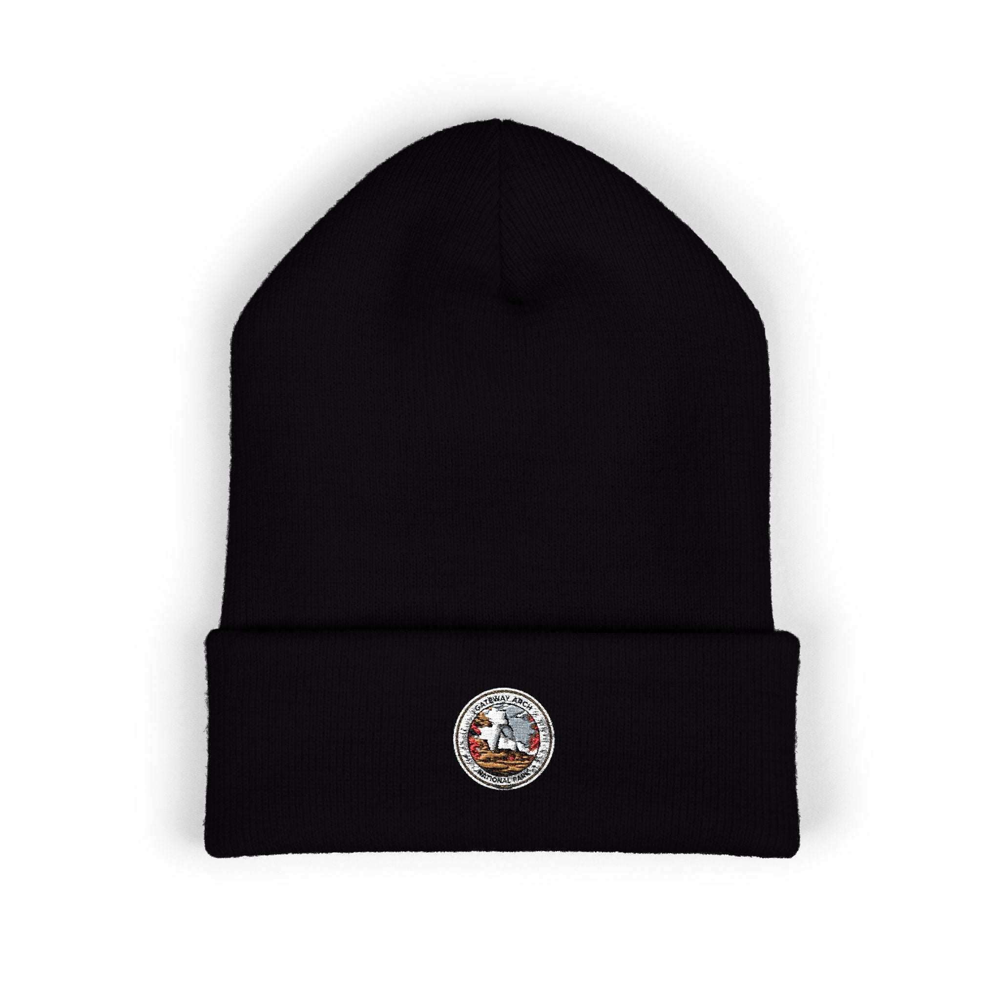 Sleeping Fox Emblem Beanie | Embroidered Cuffed Beanie