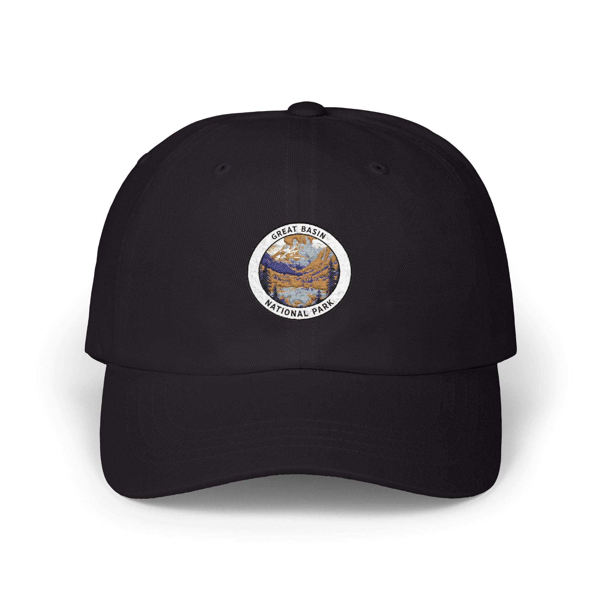 National Park Mountain Patch Classic Dad Cap | Embroidered Outdoor Logo Hat