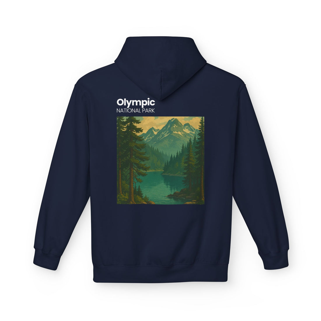 Olympic National Park landscape Hoodie | Mountain Lake Scenic Apparel