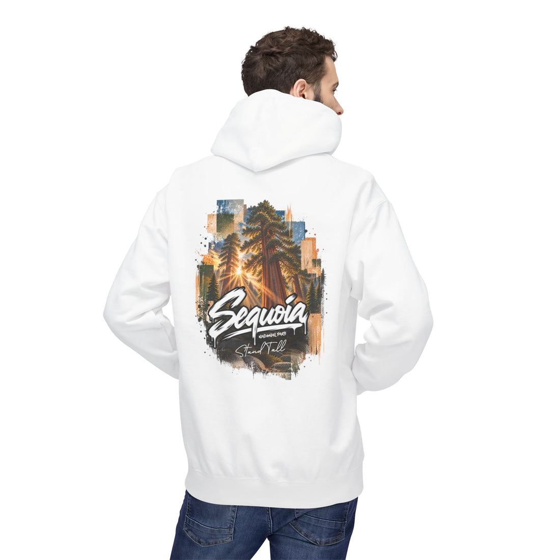 Sequoia National Park – Sun Beams Stand Tall Graphic Hoodie