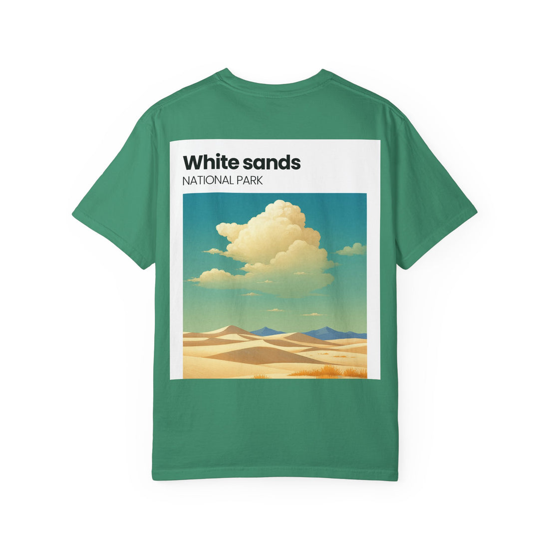 White Sands National Park desert landscape T-Shirt | retro cloud artwork