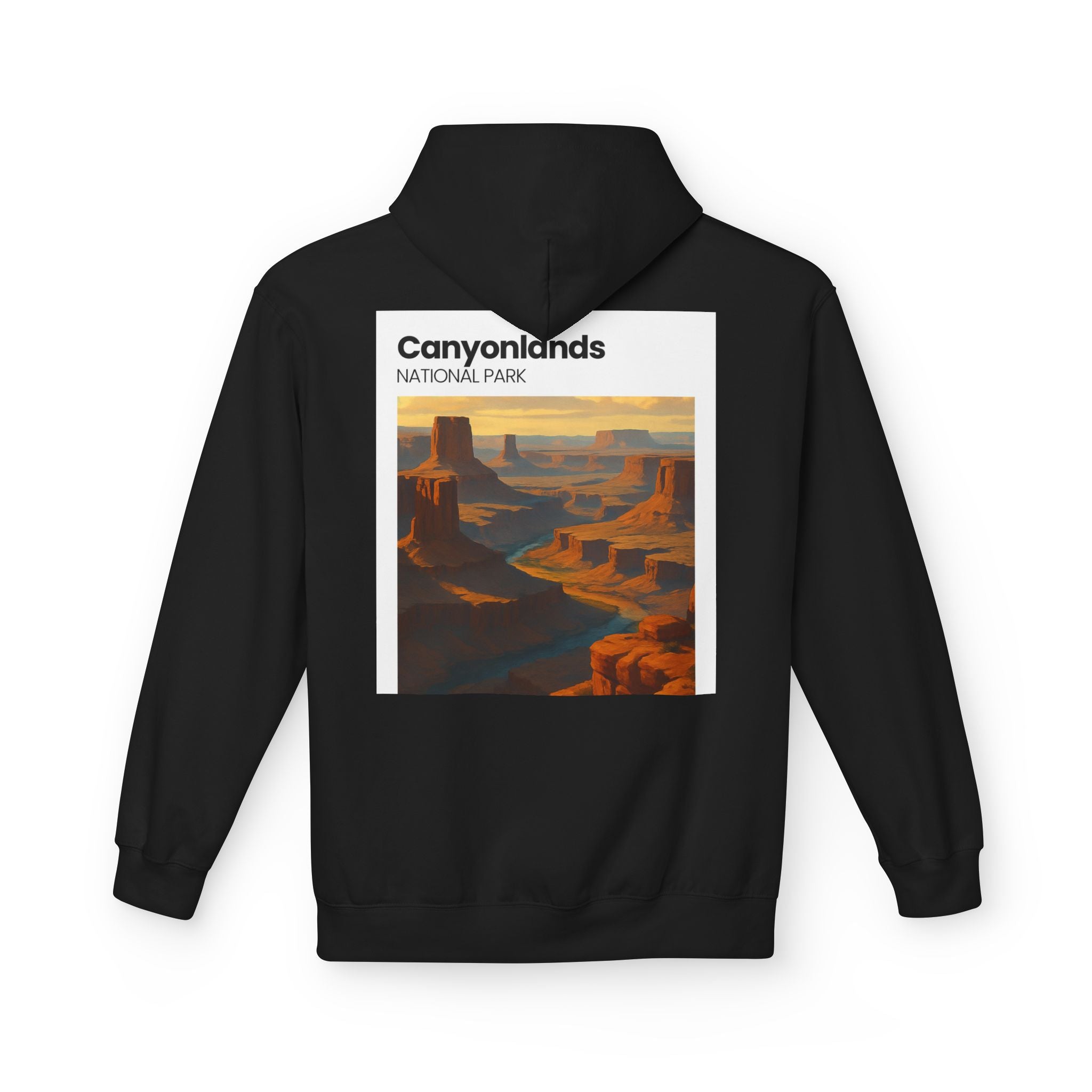 Canyonlands National Park landscape Hoodie | Retro desert canyon art