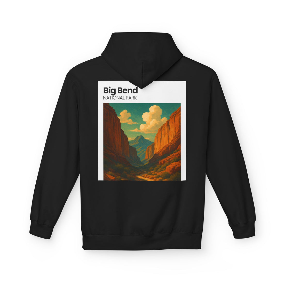 Big Bend National Park Hoodie | Vintage Canyon Landscape Print