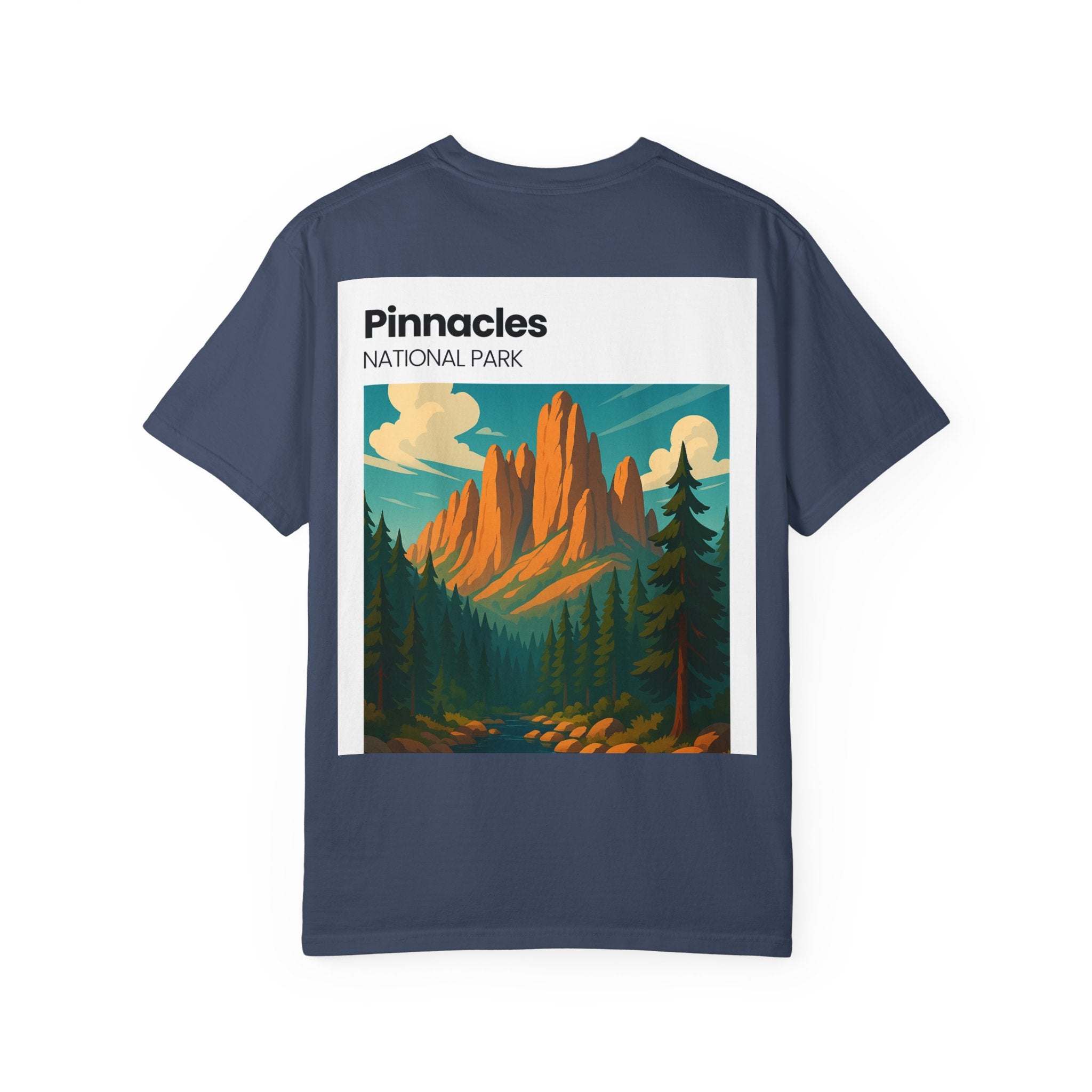 Pinnacles National Park landscape T-Shirt | retro nature poster design