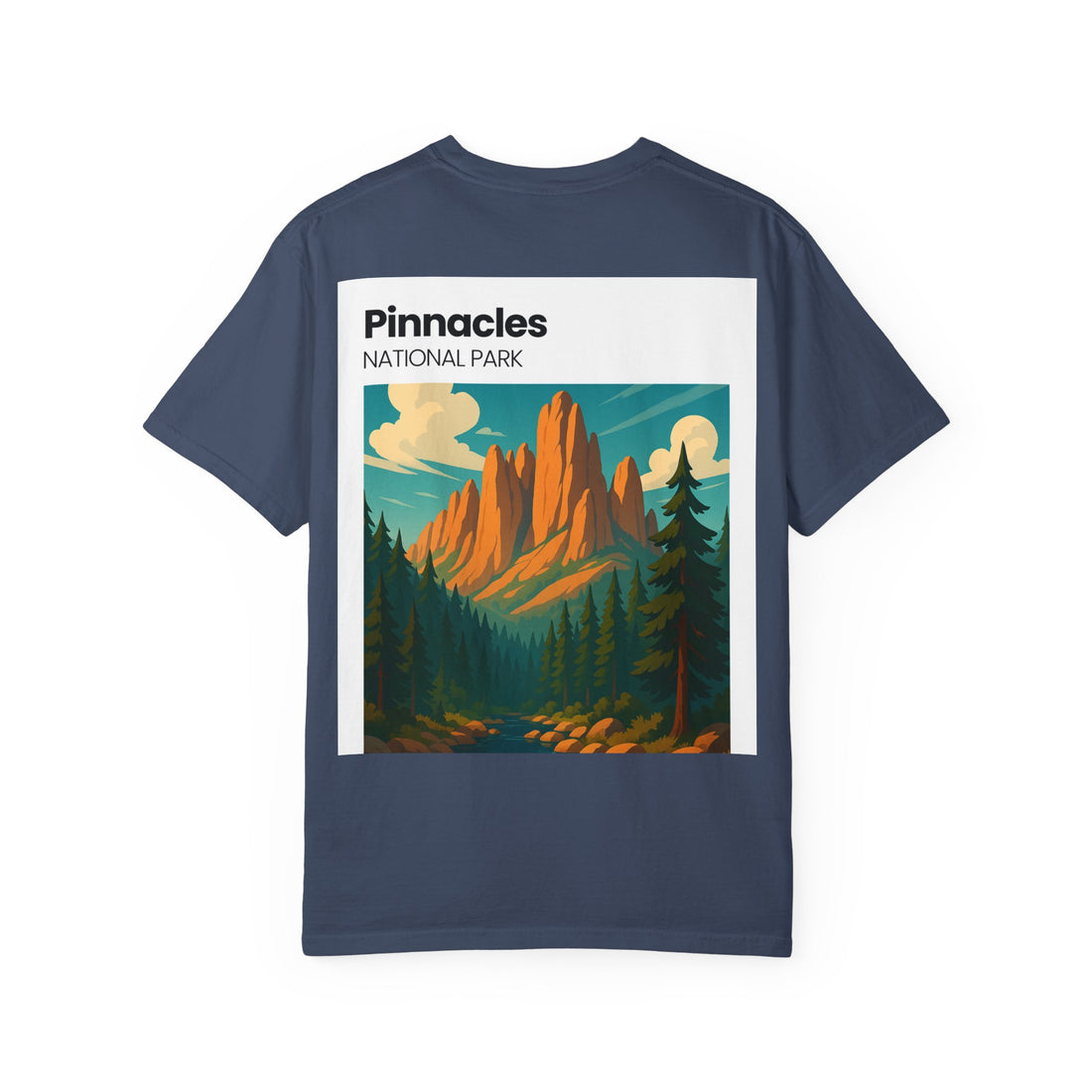 Pinnacles National Park landscape T-Shirt | retro nature poster design