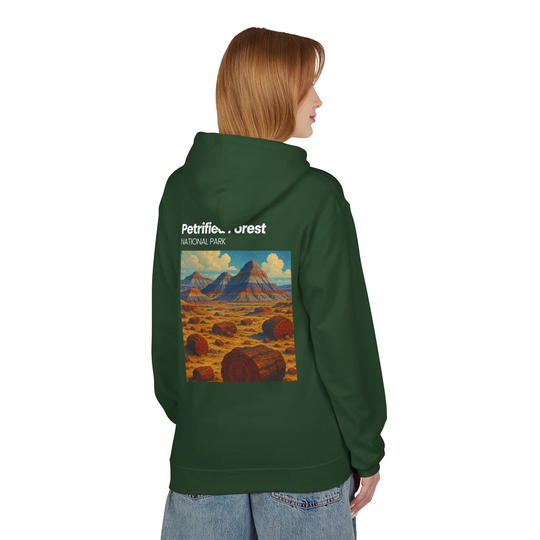 Petrified Forest National Park Hoodie | Vintage Desert Landscape
