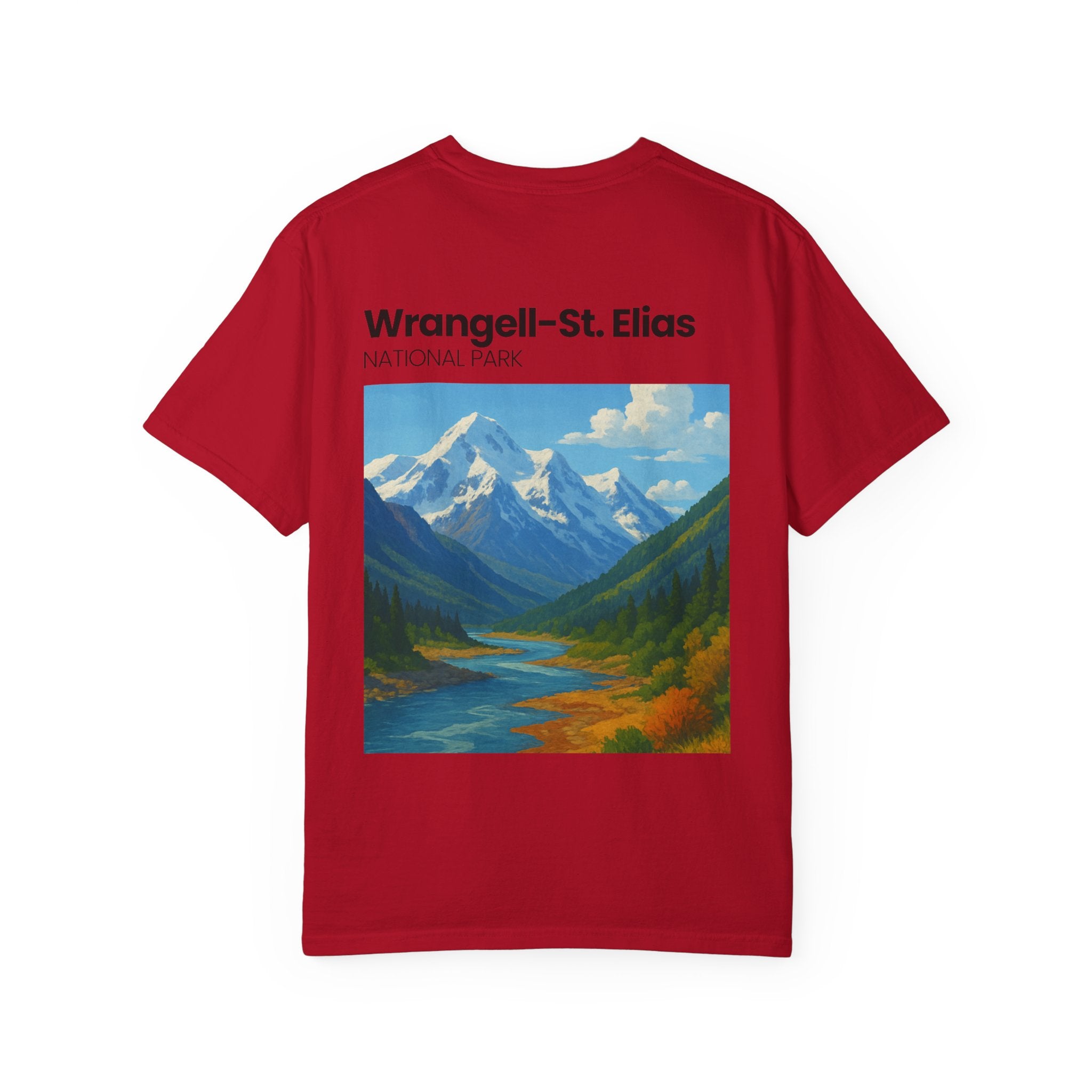 Wrangell-St. Elias National Park landscape T-Shirt | Mountain scenic tee