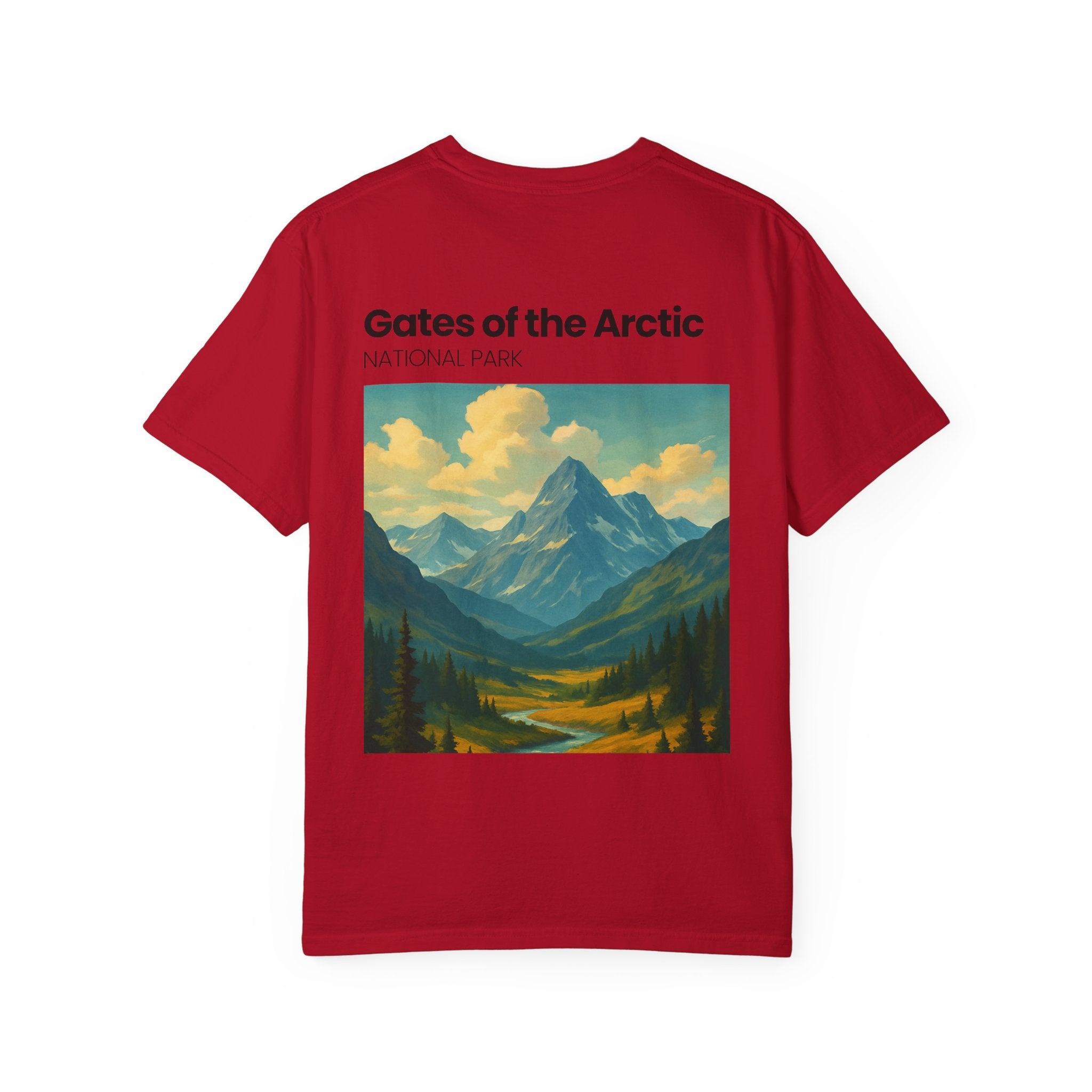 Gates of the Arctic Mountain Landscape T-shirt | National Park Poster Artwork