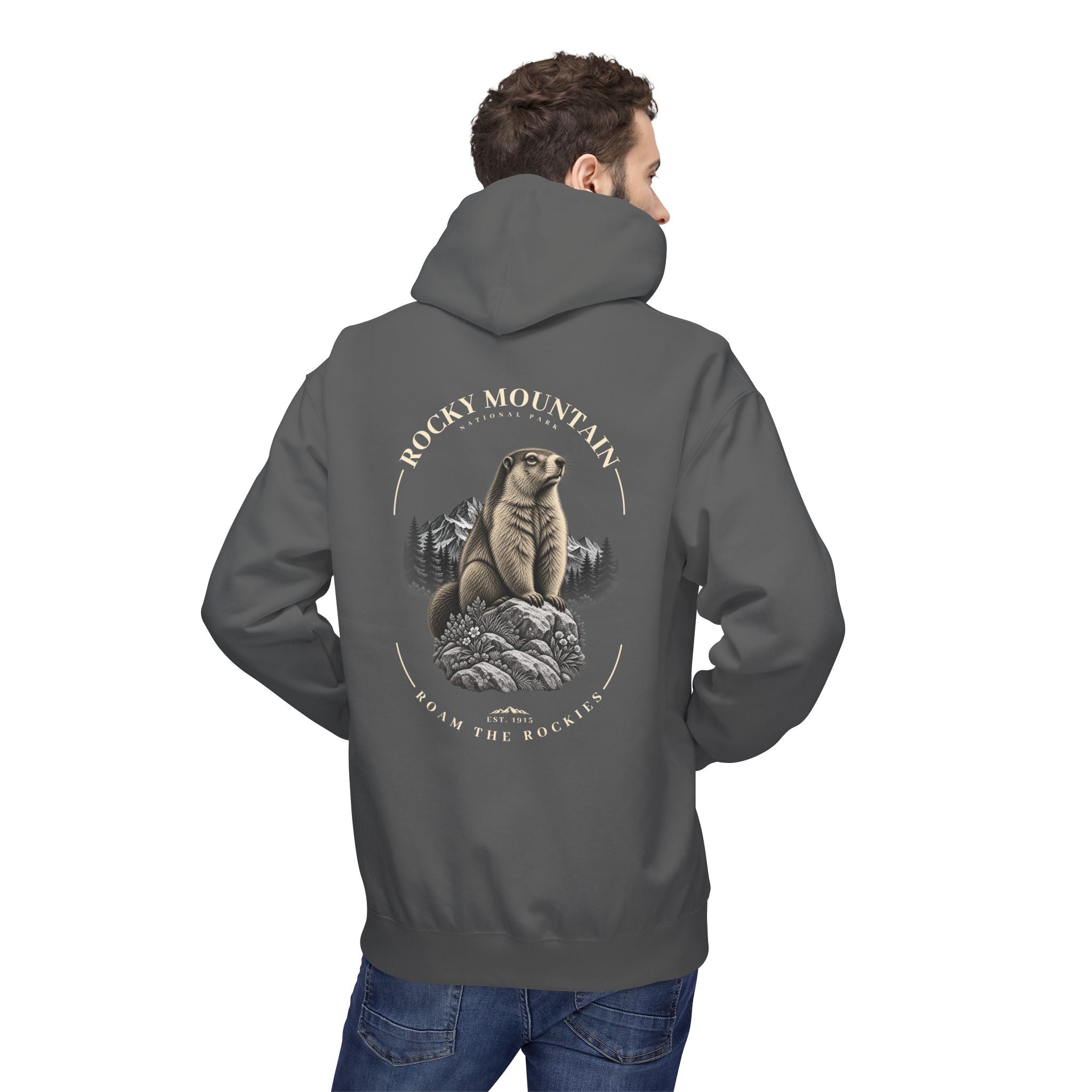 Rocky Mountain National Park Marmot Graphic Hoodie