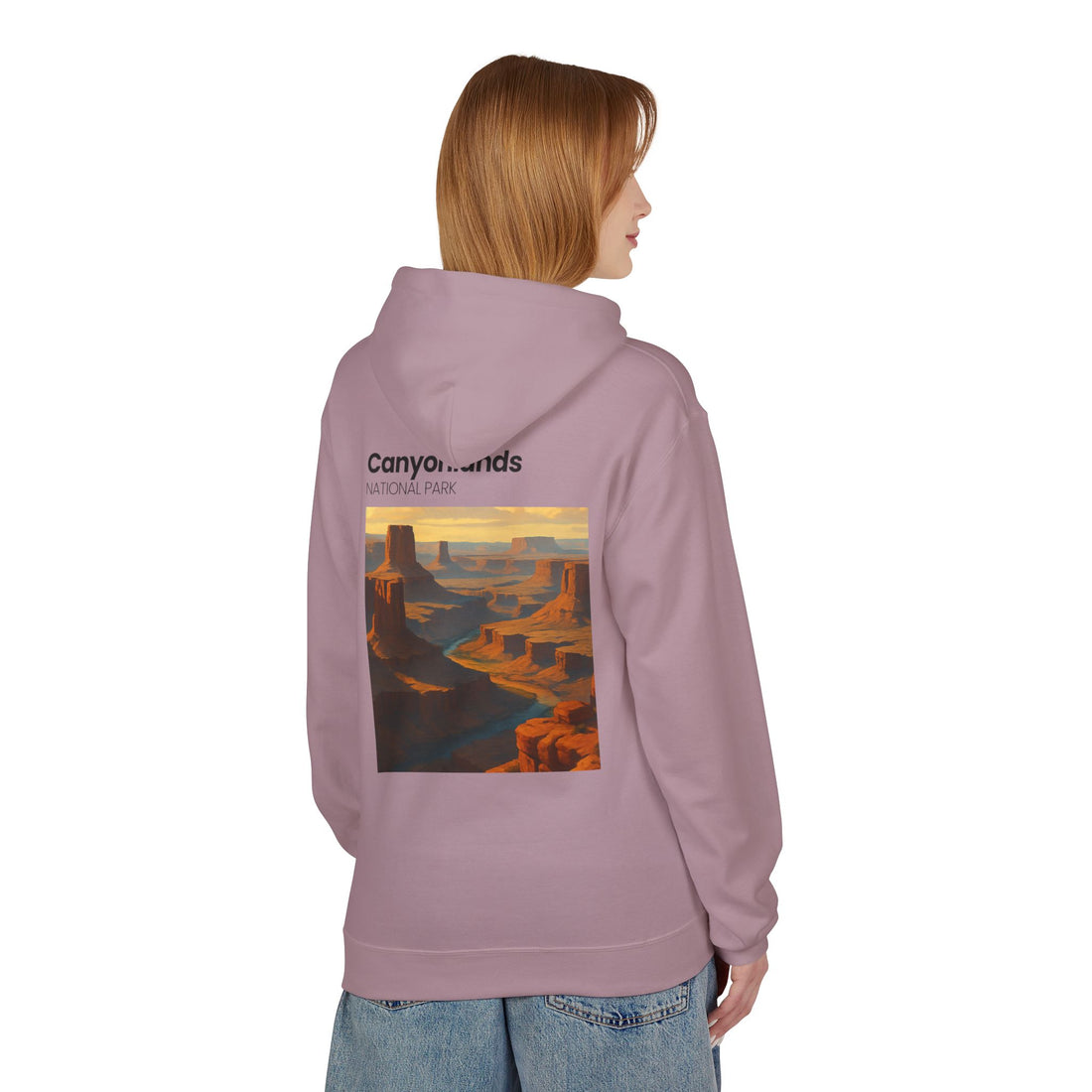 Canyonlands National Park landscape Hoodie | Retro desert canyon art
