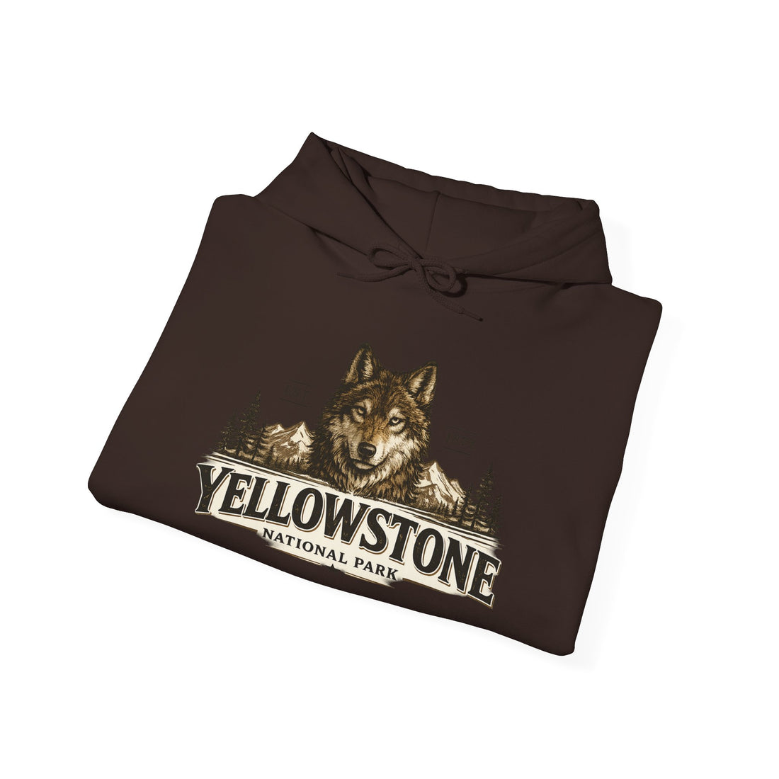 Yellowstone Wolf Hoodie – Where the Wild Still Roams