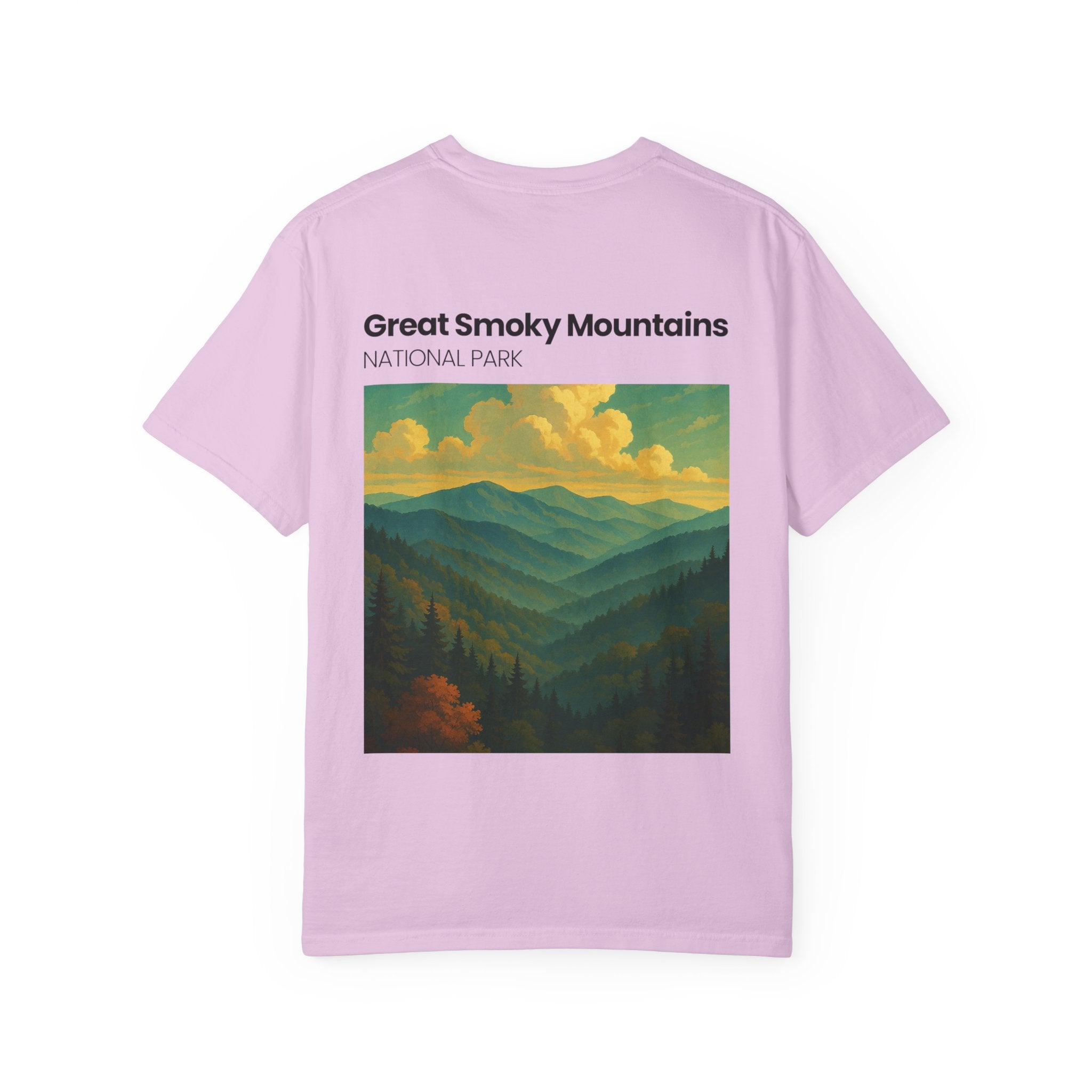 Great Smoky Mountains landscape T-shirt | National Park vintage poster