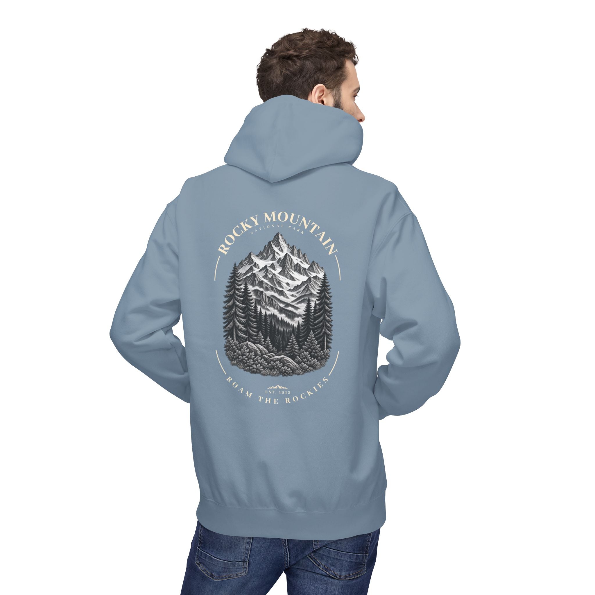Rocky Mountain National Park Mountain Range Graphic Hoodie